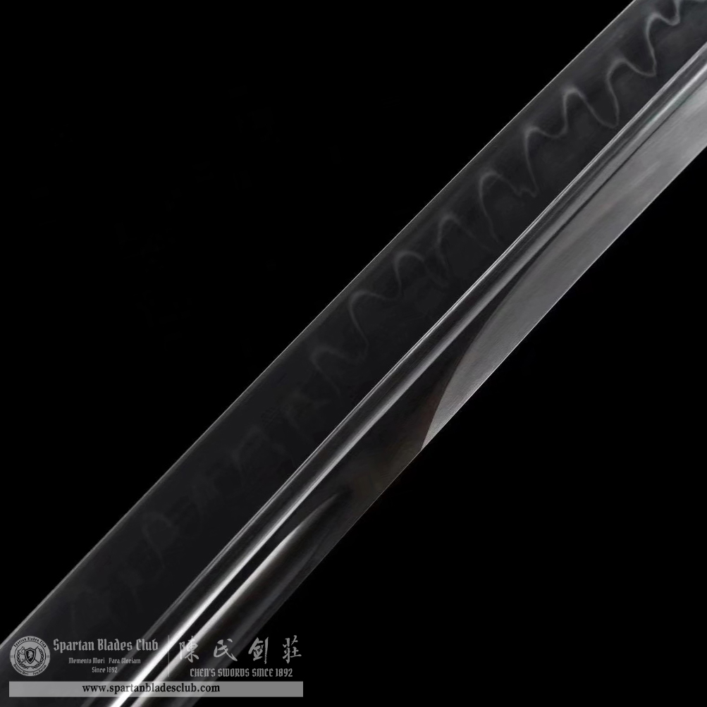 TL30 | Kokutan Komarumaru | Shirasaya | Tanto | T10 Steel | Clay-tempered | Real Hamon | Black | ebony wood | Battle-Ready | Full-tang | Spartan Blades Club | CHEN'S SWORDS 1892 - Spartan Blades Club - 陳氏劍莊1892