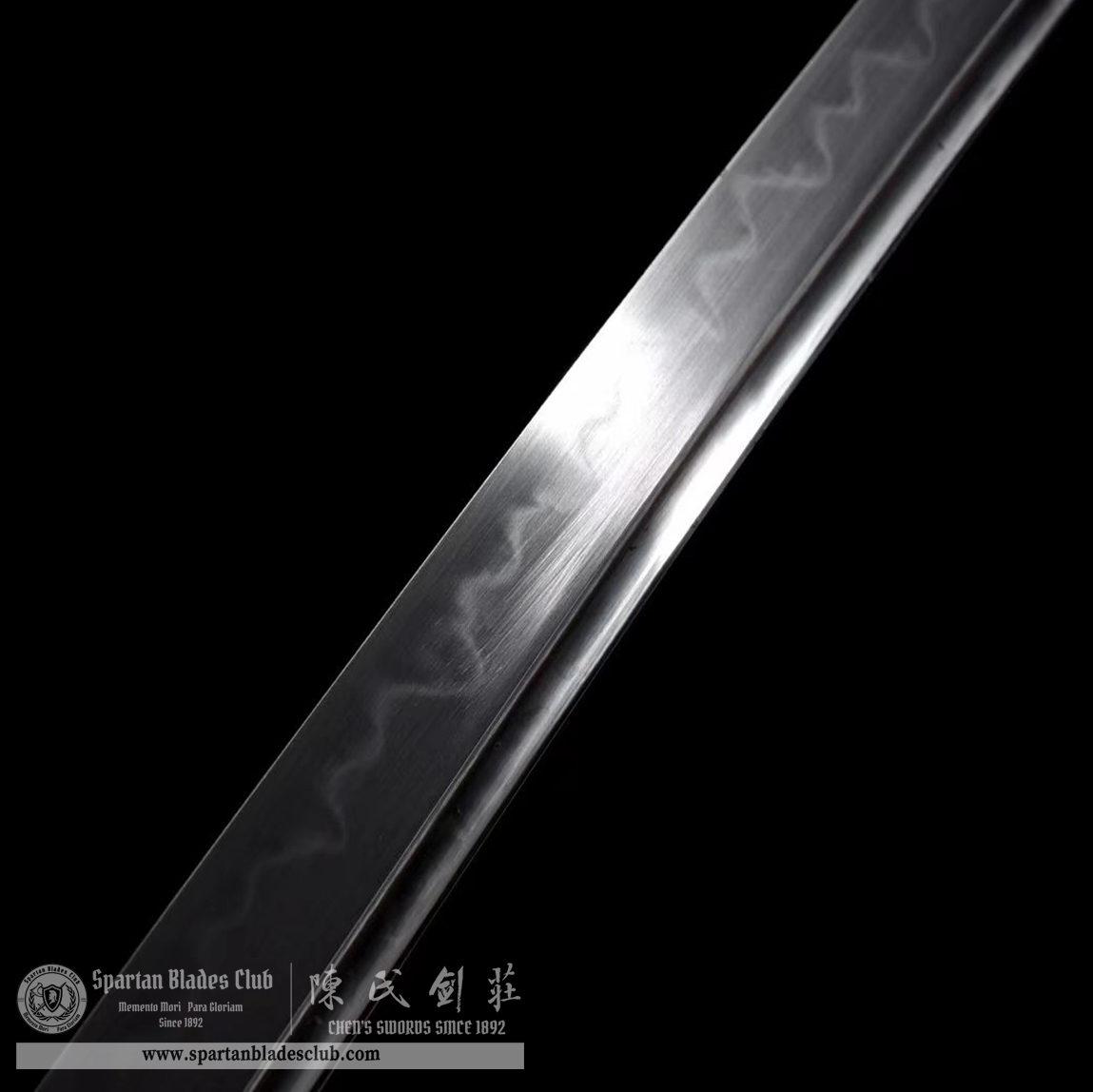 TL32 | Shuki Blade | Shirasaya | Katana | T10 Steel | Clay-tempered | Real Hamon | Red | Redwood | Battle-Ready | Full-tang | Spartan Blades Club | CHEN'S SWORDS 1892 - Spartan Blades Club - 陳氏劍莊1892