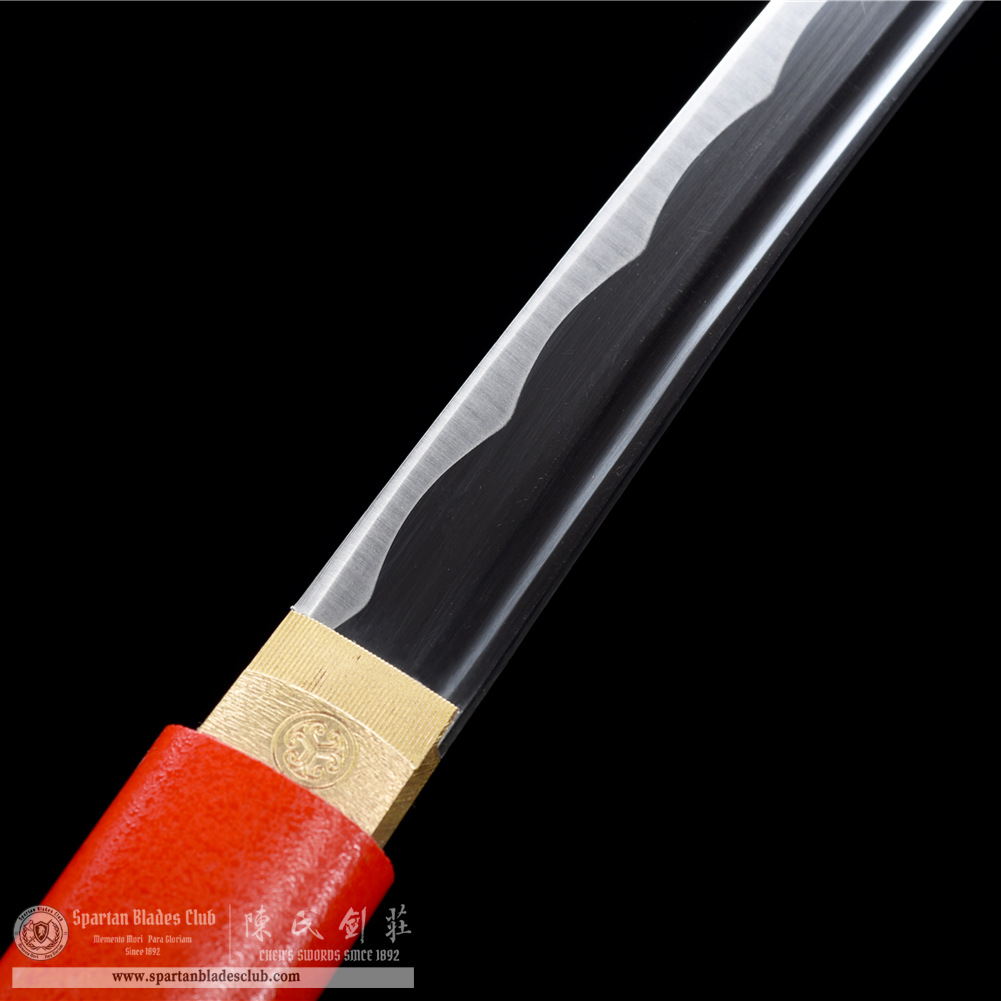 HW17 | Shukaku Blade | Shirasaya | Tanto | Carbon Steel | Red | Battle-Ready | Full-tang | Spartan Blades Club | CHEN'S SWORDS 1892 - Spartan Blades Club - 陳氏劍莊1892
