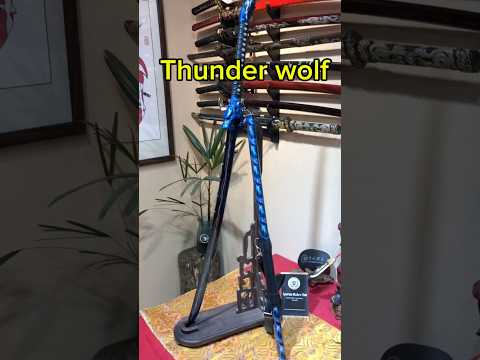 TK14 🐺Thunderwolf Sword | Blue Blade - Handcrafted Manganese Steel Blade - Full Tang - Battle Ready - Spartan Blades Club - Spartan Blades Club - 陳氏劍莊1892