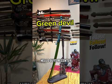 HY34｜🍀Cui Qing Samurai｜Katana｜T10 steel｜Clay-tempered｜Real Hamon｜Green｜Battle-Ready｜Full-tang｜Spartan Blades Club｜CHEN'S SWORDS 1892 - Spartan Blades Club - 陳氏劍莊1892