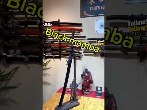 HY10｜Black Mamba 🐍｜Katana｜T10 steel｜Clay-tempered｜Real Hamon｜snake serpent｜Black｜Battle-Ready｜Full-tang｜Spartan Blades Club｜CHEN'S SWORDS 1892 - Spartan Blades Club - 陳氏劍莊1892