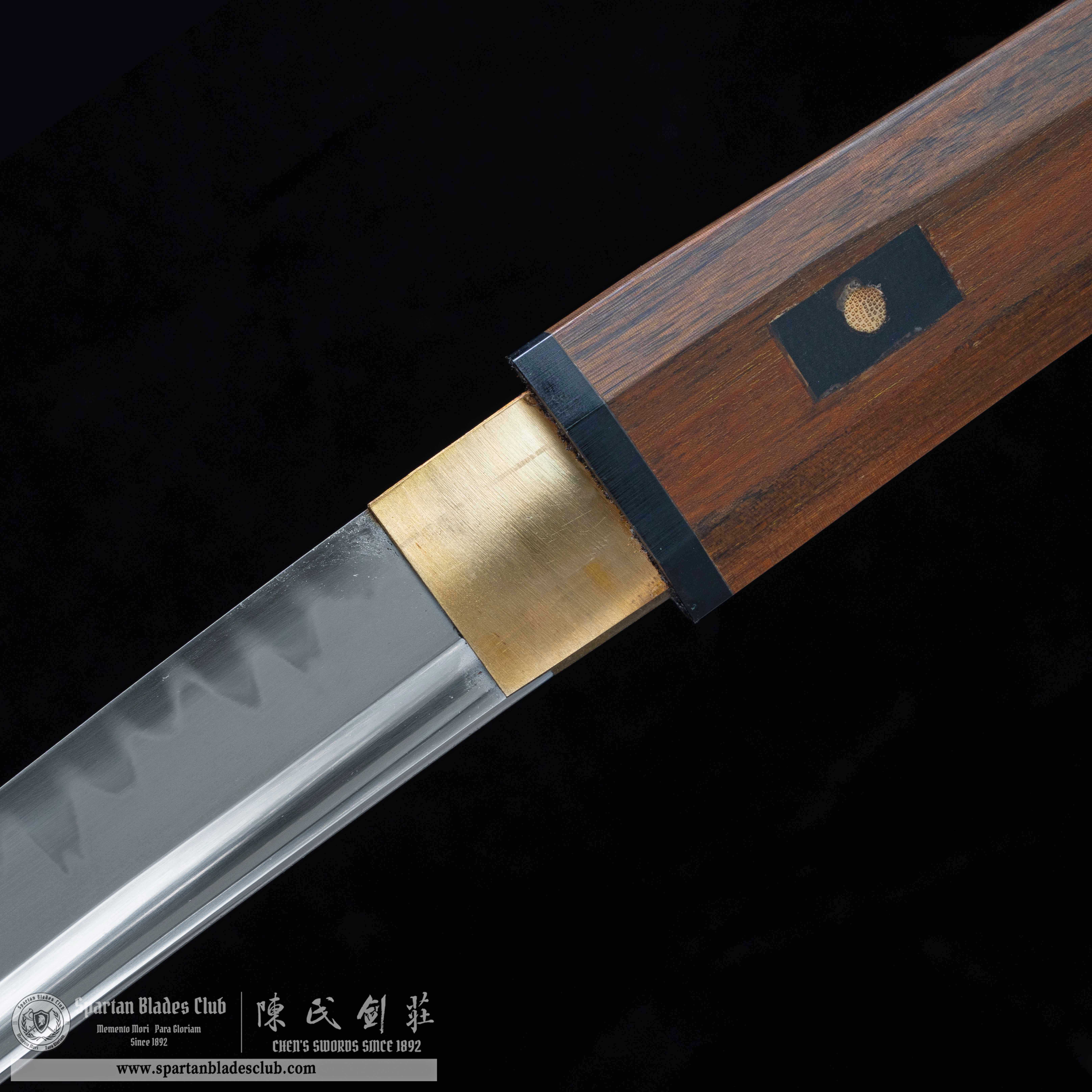 HY65 | IPE Soul Daisho Set | Katana | Wakizashi | Tanto | T10 steel | Clay-tempered | Real Hamon | Brown | Ray-skin | Battle-Ready | Full-tang | Spartan Blades Club | CHEN'S SWORDS 1892 - Spartan Blades Club - 陳氏劍莊1892