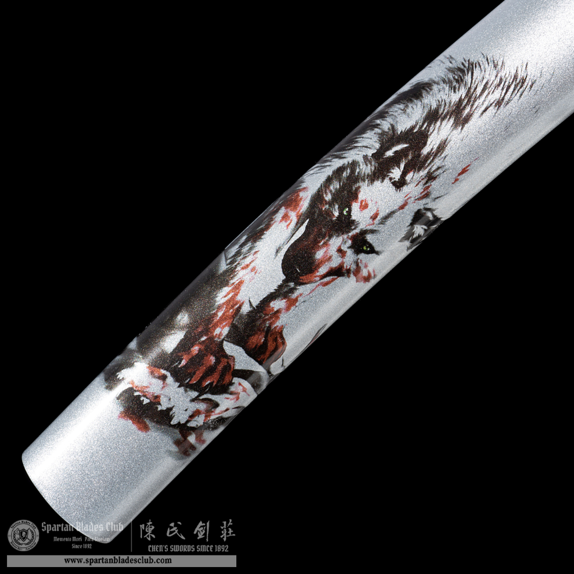 HW20 | Silver Wolf | Tanto | T10 Steel | Clay-tempered | Real Hamon | white | Battle-Ready | Full-tang | Spartan Blades Club | CHEN'S SWORDS 1892 - Spartan Blades Club - 陳氏劍莊1892