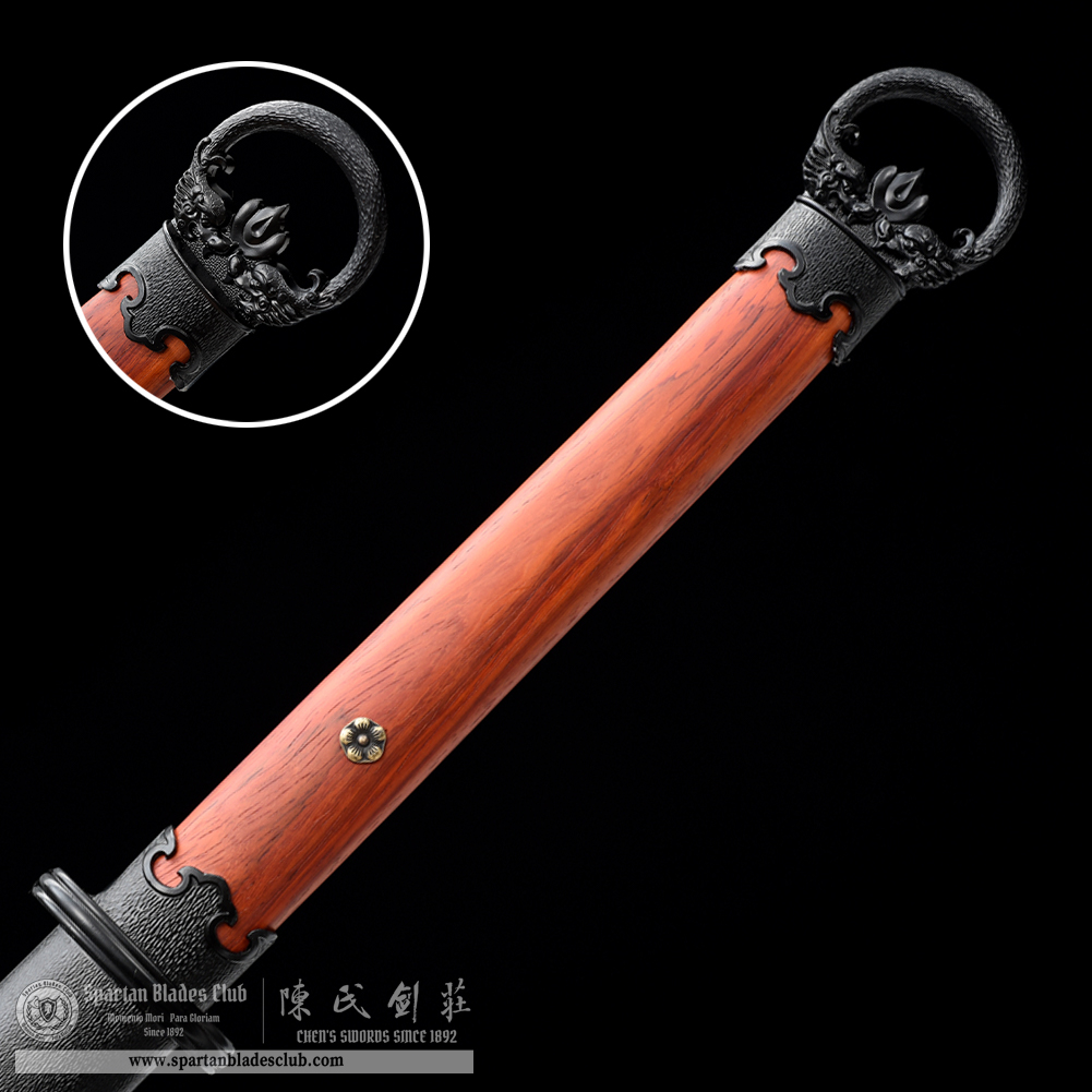 HW28 | SuiTian TangDao | Spring steel | Red Wood | Battle-Ready | Full-tang | Spartan Blades Club | CHEN'S SWORDS 1892 - Spartan Blades Club - 陳氏劍莊1892