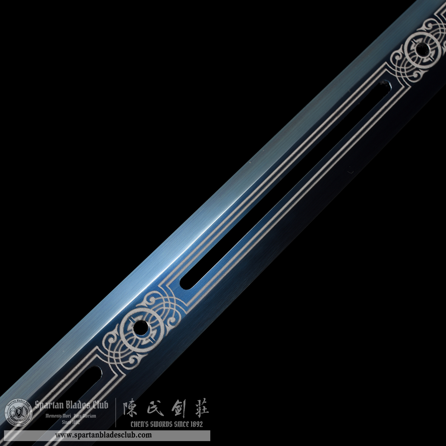 HW31 | BaiYin Zhi Jian | Fancy Sword | High Manganese Steel | Blue&White | Battle-Ready | Full-tang | Spartan Blades Club | CHEN'S SWORDS 1892 - Spartan Blades Club - 陳氏劍莊1892