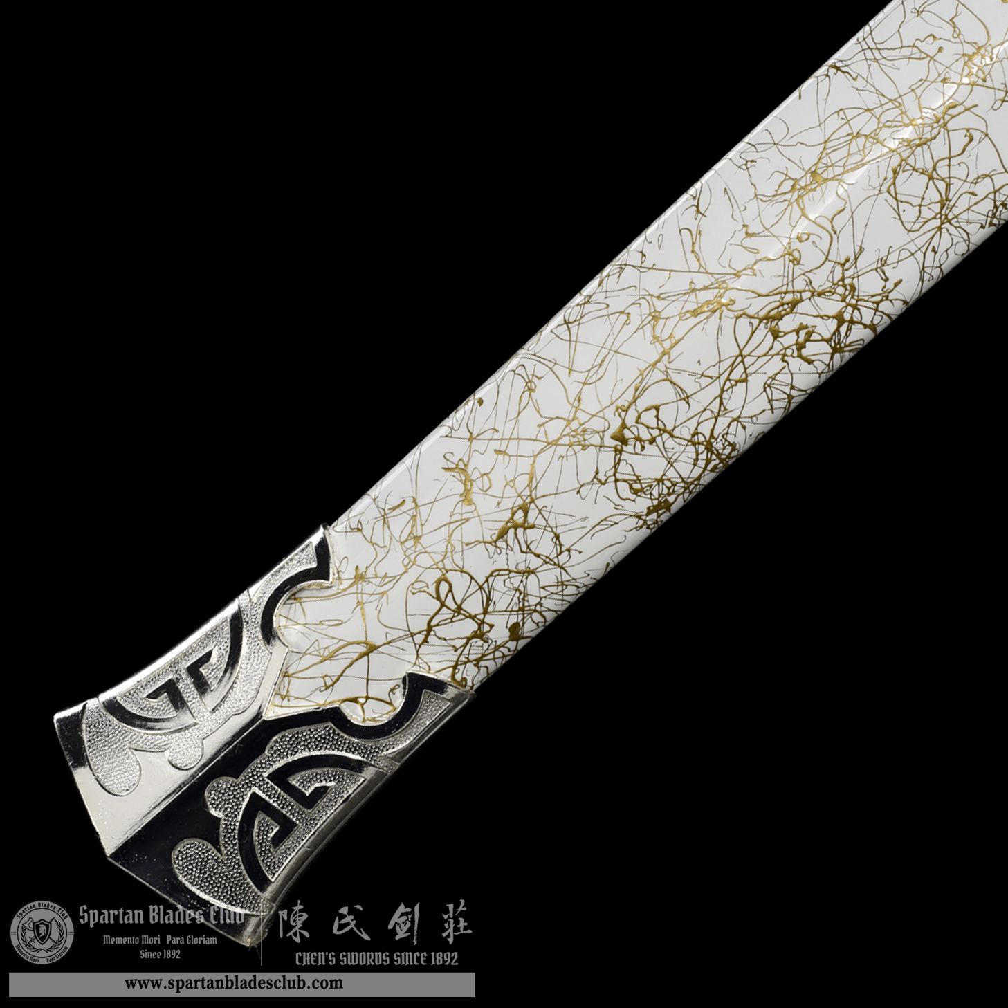 HW31 | BaiYin Zhi Jian | Fancy Sword | High Manganese Steel | Blue&White | Battle-Ready | Full-tang | Spartan Blades Club | CHEN'S SWORDS 1892 - Spartan Blades Club - 陳氏劍莊1892