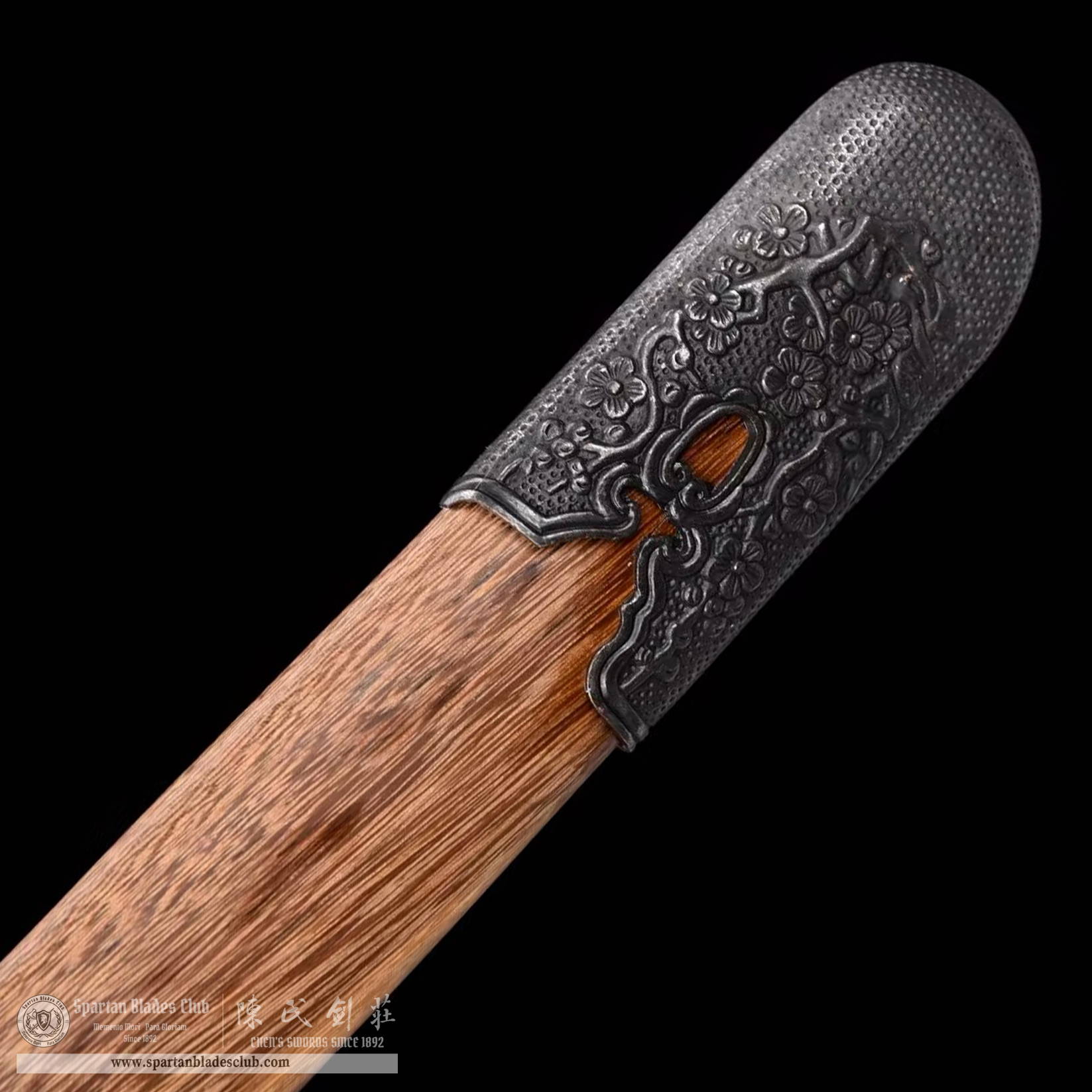 TL38 | MoMei Blade | Chinese Miao Dao | 9260 Spring steel | flower | brown | Battle-Ready | Full-tang | Spartan Blades Club | CHEN'S SWORDS 1892 - Spartan Blades Club - 陳氏劍莊1892