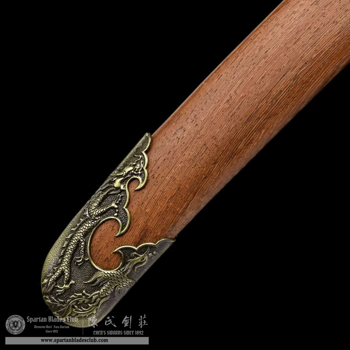 TL39 | LoongPan Dao | Damascus Steel | Loong(Chinese Dragon) | Brown | Battle-Ready | Full-tang | Spartan Blades Club | CHEN'S SWORDS 1892 - Spartan Blades Club - 陳氏劍莊1892