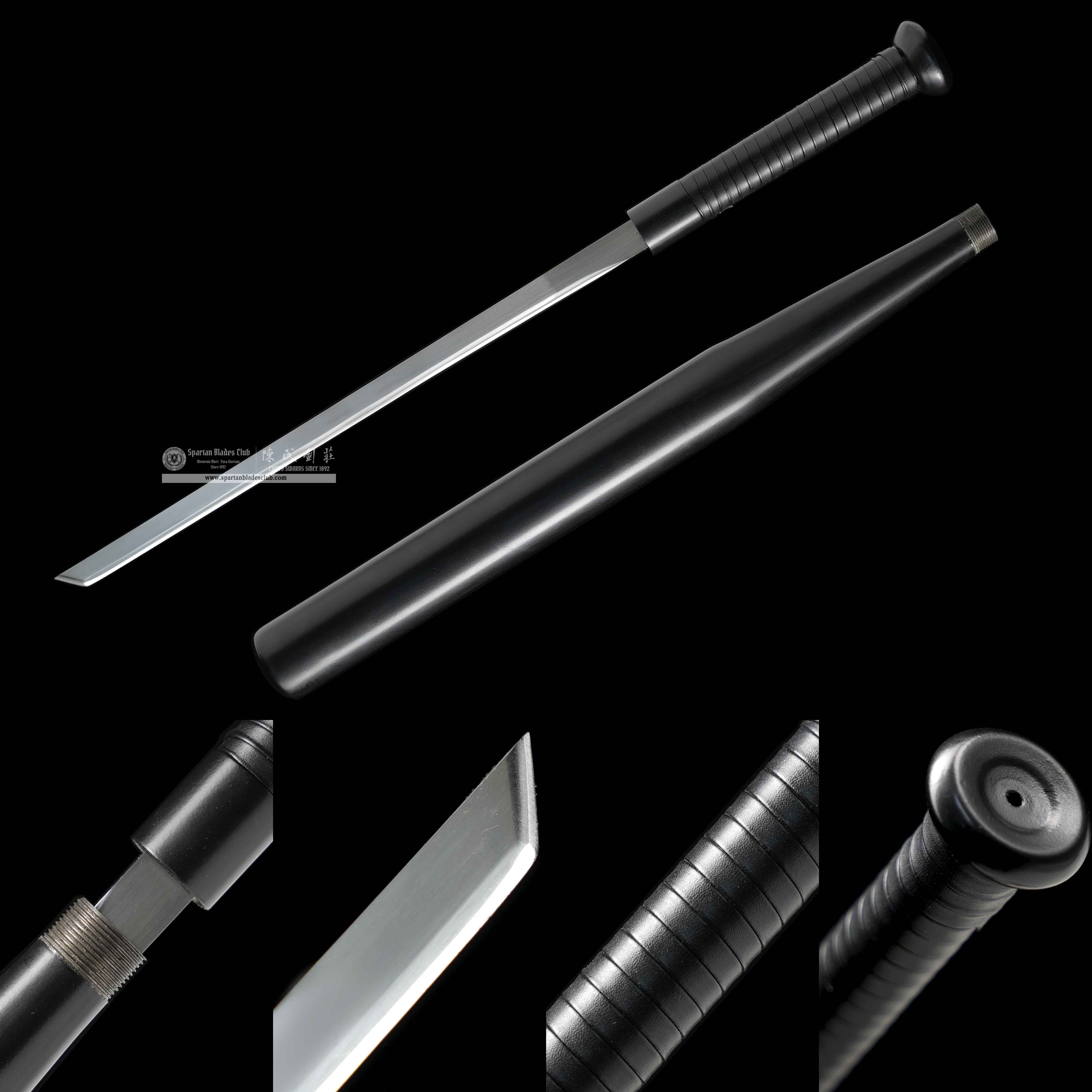 HY139 | Baseball Bat Sword | Manganese steel | Black | Battle-Ready | Full-tang | Spartan Blades Club | CHEN'S SWORDS 1892 - Spartan Blades Club - 陳氏劍莊1892