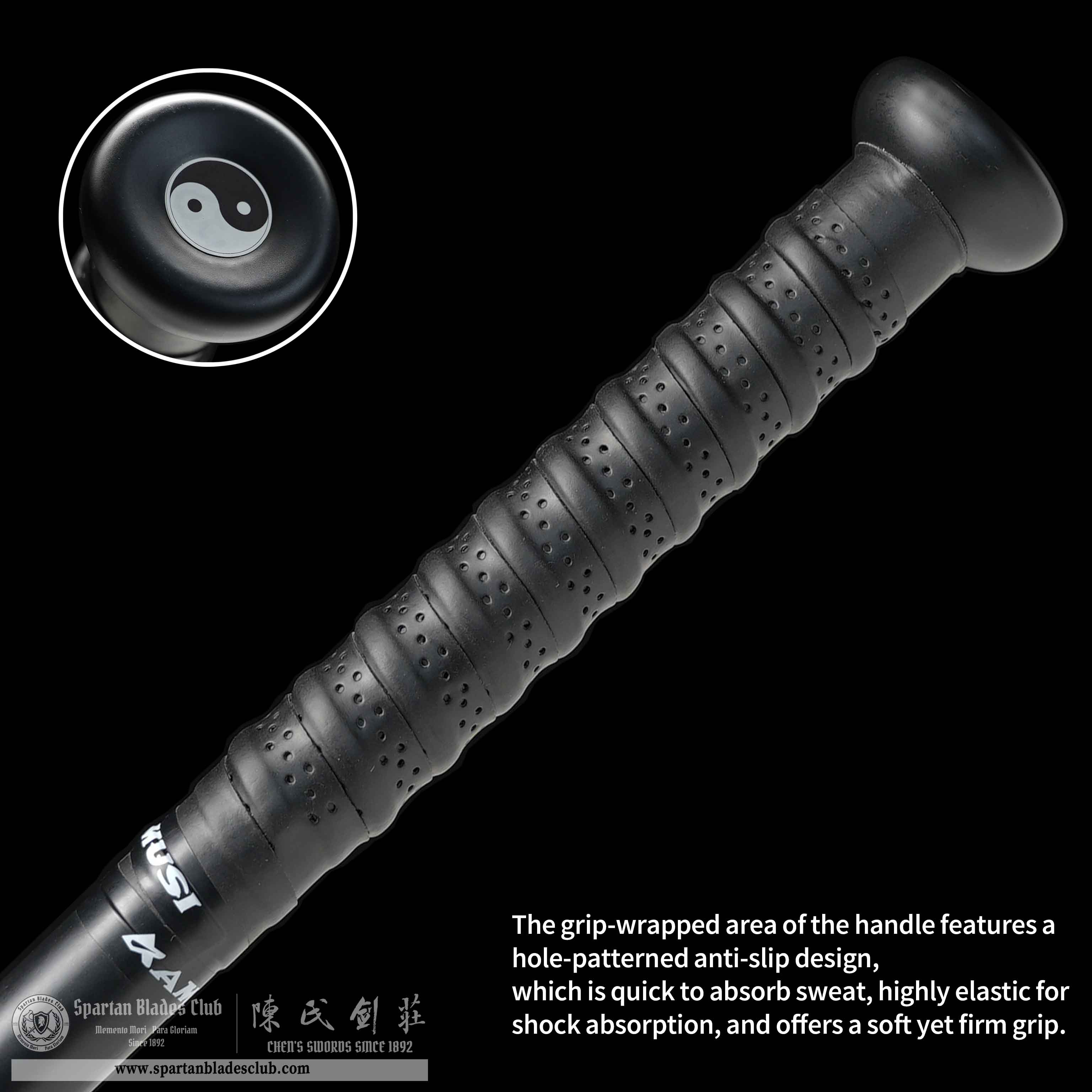 PX01 | Spiked Club | Black | Battle-Ready | Spartan Blades Club | CHEN'S SWORDS 1892 - Spartan Blades Club - 陳氏劍莊1892