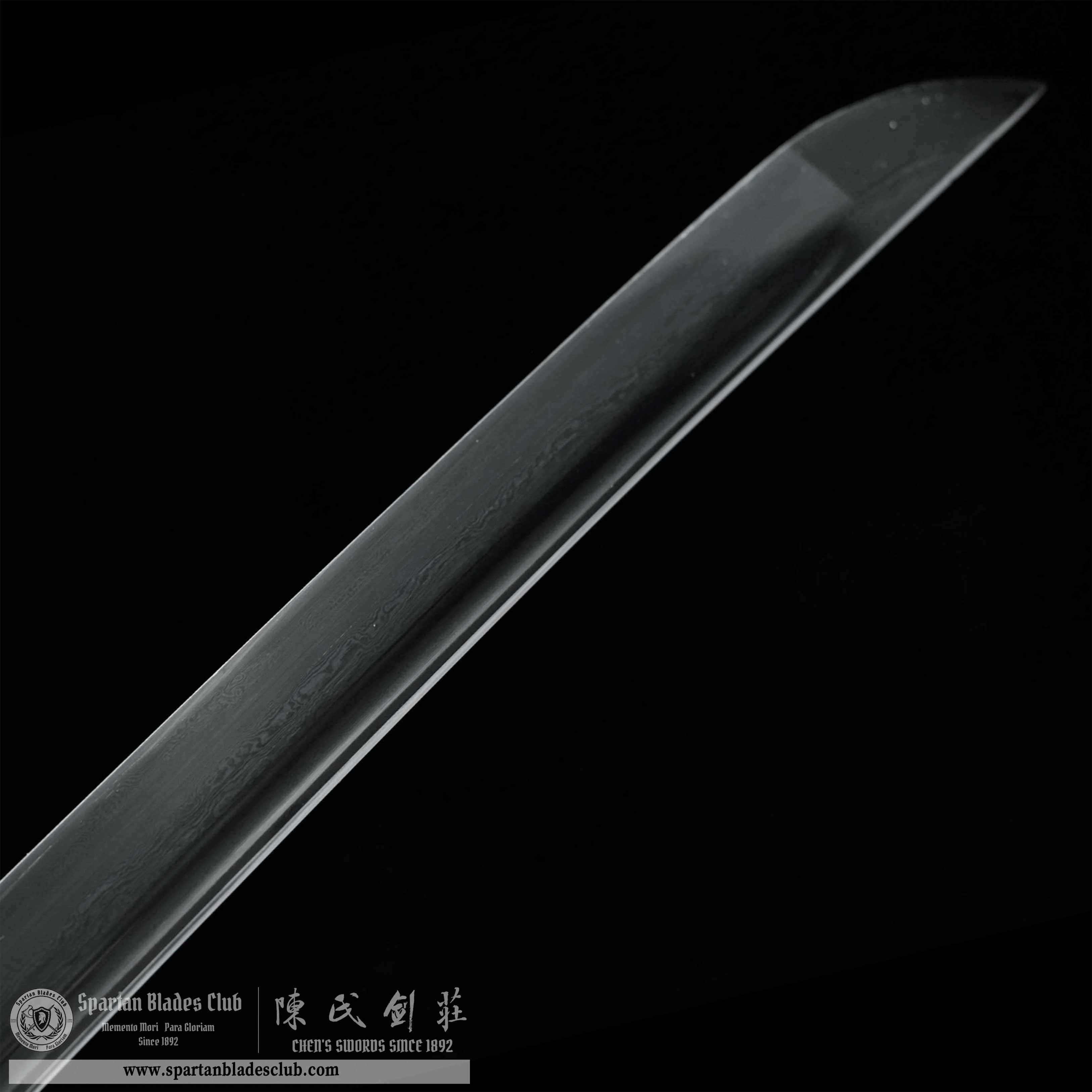 HY136 | Takugen Samurai | Katana | Damascus steel | Heat-colored Black | Eagle | Battle-Ready | Full-tang | Spartan Blades Club | CHEN'S SWORDS 1892 - Spartan Blades Club - 陳氏劍莊1892