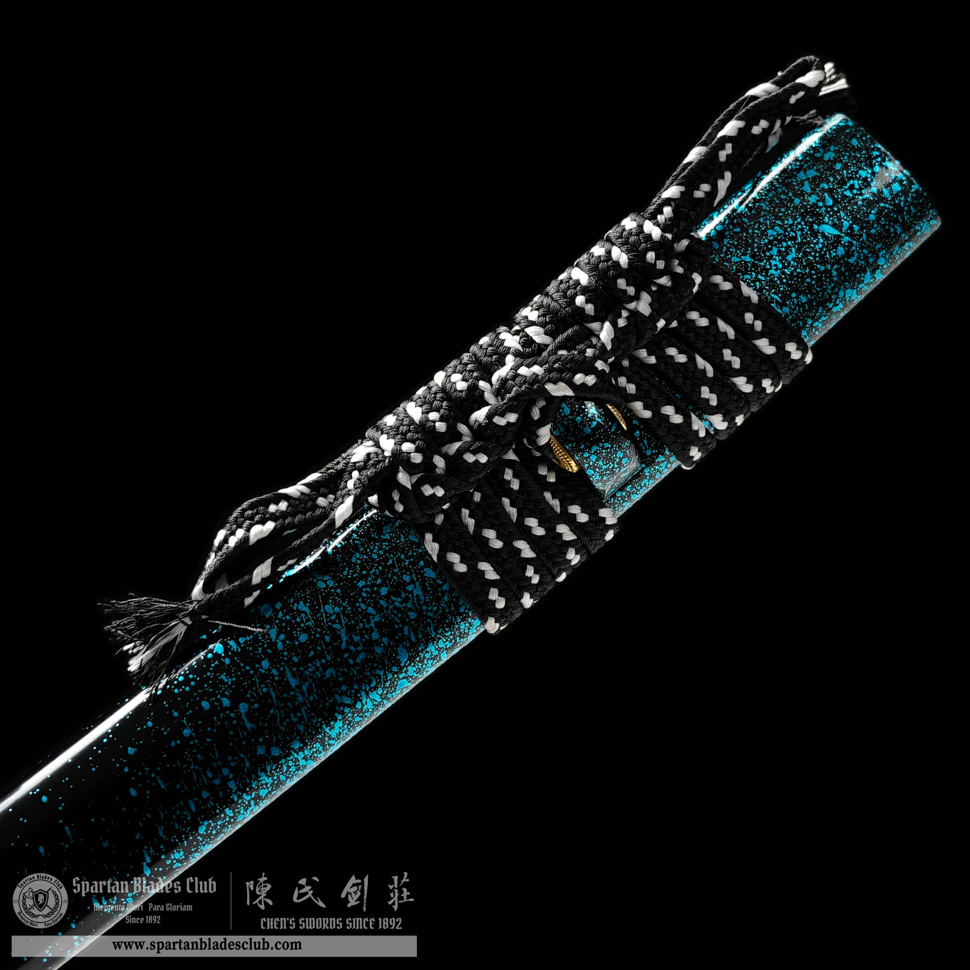 HY136 | Takugen Samurai | Katana | Damascus steel | Heat-colored Black | Eagle | Battle-Ready | Full-tang | Spartan Blades Club | CHEN'S SWORDS 1892 - Spartan Blades Club - 陳氏劍莊1892