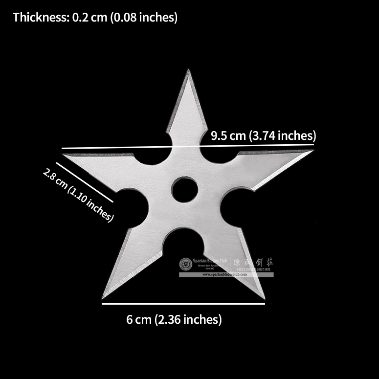 PX02 | Five-Point Star Shuriken | silvery | Battle-Ready | Spartan Blades Club | CHEN'S SWORDS 1892 - Spartan Blades Club - 陳氏劍莊1892