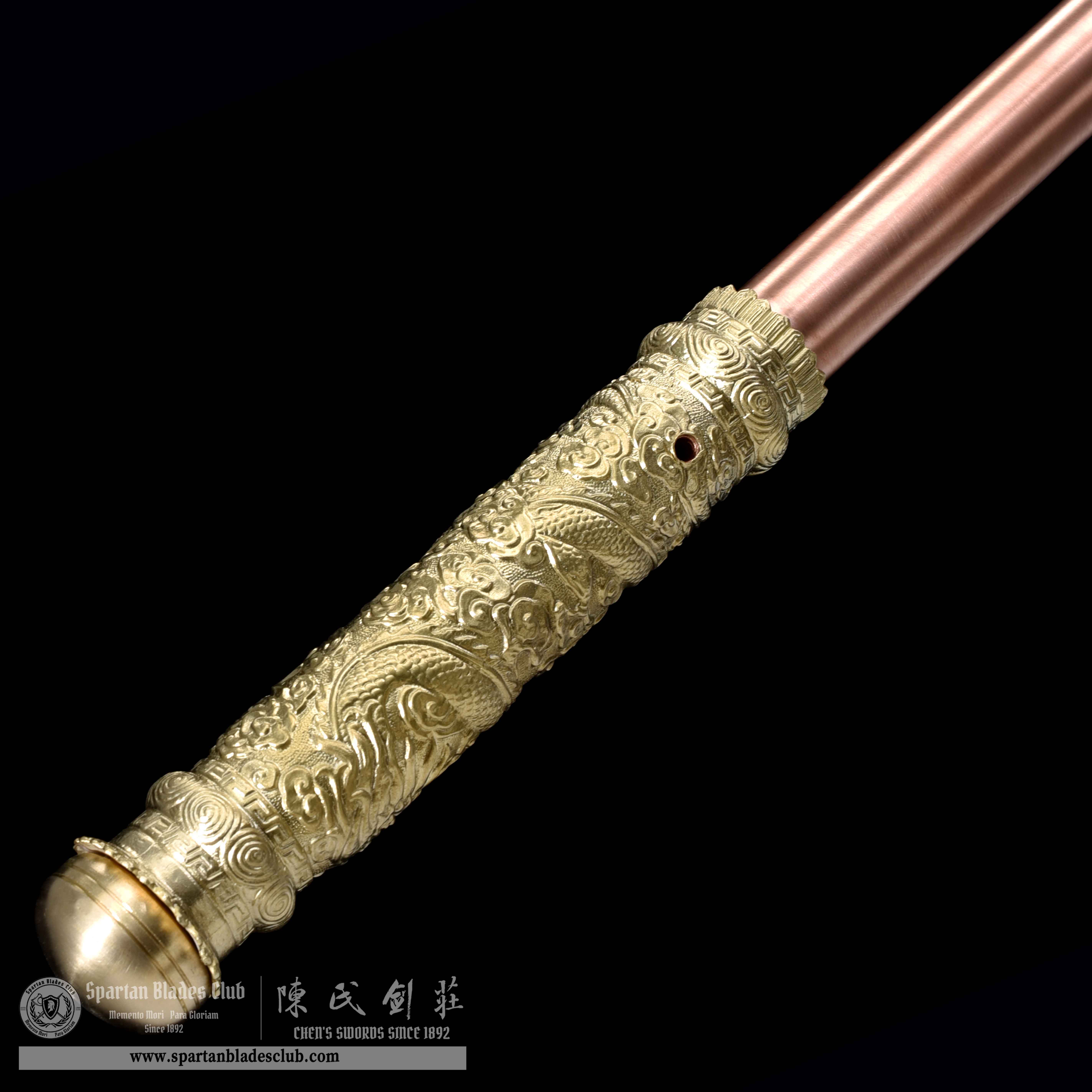 JYG03 | Jingu Bang | Chinese weapons | Spring Steel | pure copper | Real Hamon | Golden | Battle-Ready | Spartan Blades Club | CHEN'S SWORDS 1892 - Spartan Blades Club - 陳氏劍莊1892