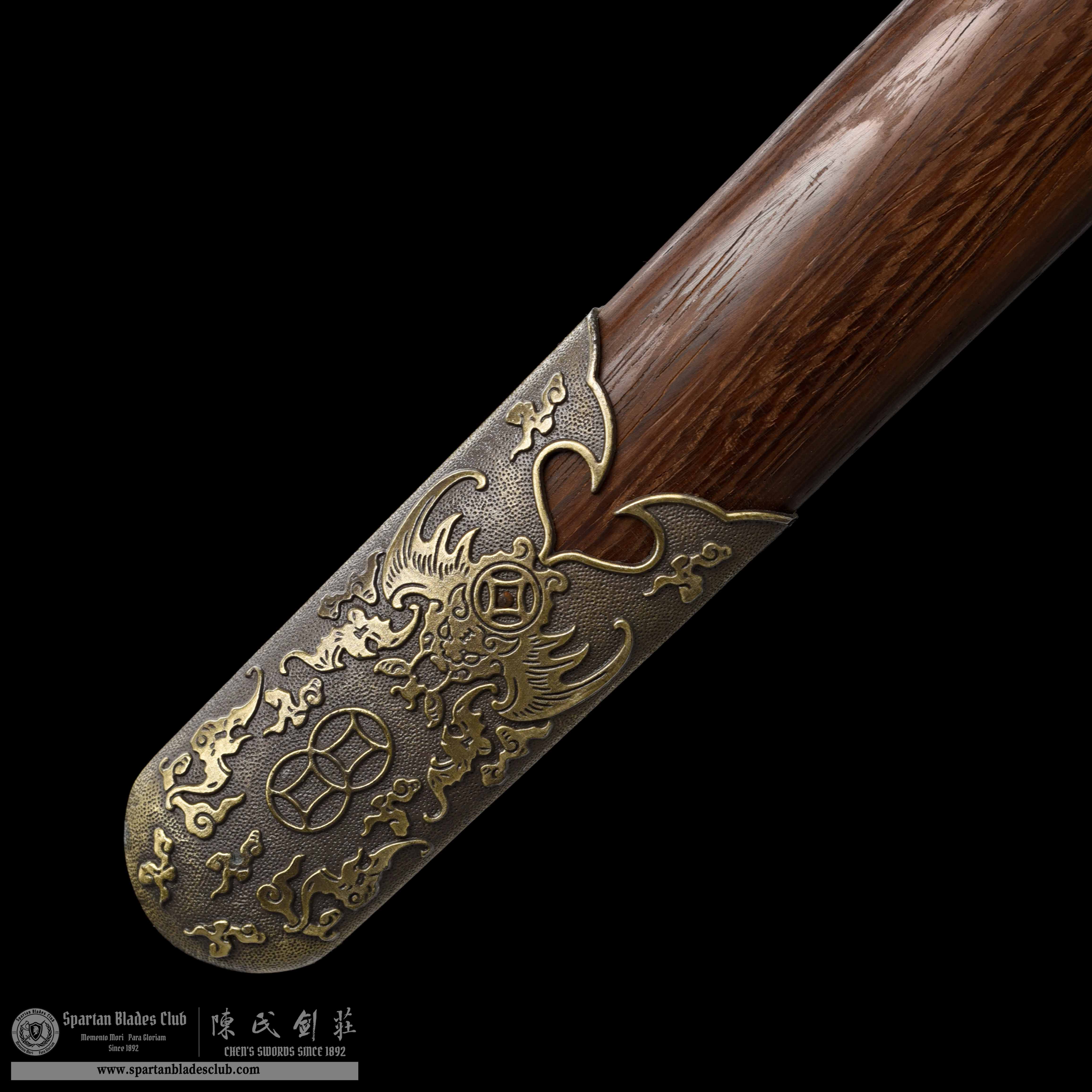 GU02 | Fuqian Jian | Carbon Steel | Rosewood | Brown | Battle-Ready | Full-tang | Spartan Blades Club | CHEN'S SWORDS 1892 - Spartan Blades Club - 陳氏劍莊1892