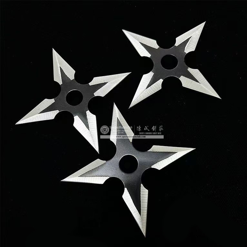 PX07 | Naruto・ Four-Point Shuriken | Black | Battle-Ready | Spartan Blades Club | CHEN'S SWORDS 1892 - Spartan Blades Club - 陳氏劍莊1892