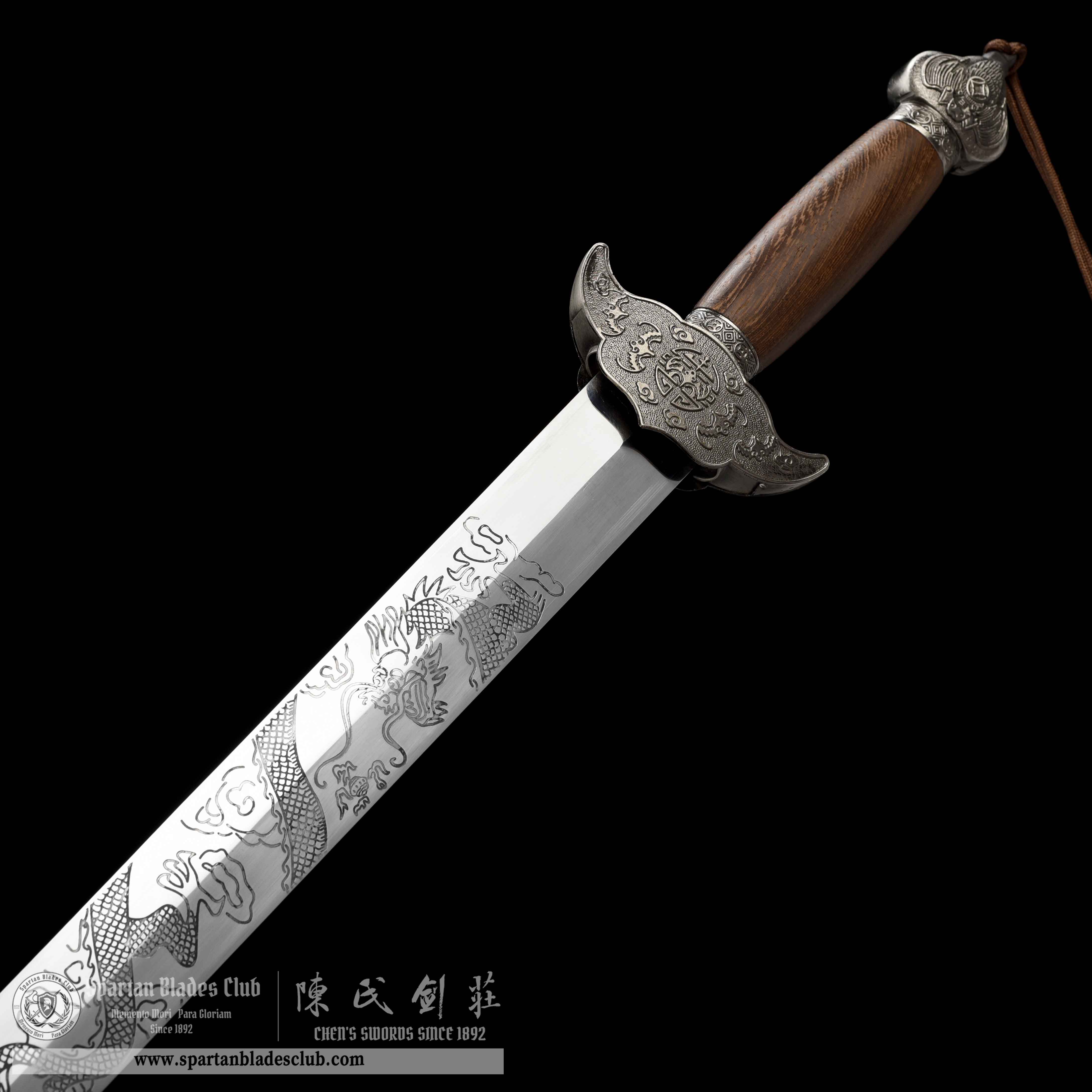 GU03 | Fuqian Jian | Carbon Steel | Rosewood | Brown | Battle-Ready | Full-tang | Spartan Blades Club | CHEN'S SWORDS 1892 - Spartan Blades Club - 陳氏劍莊1892