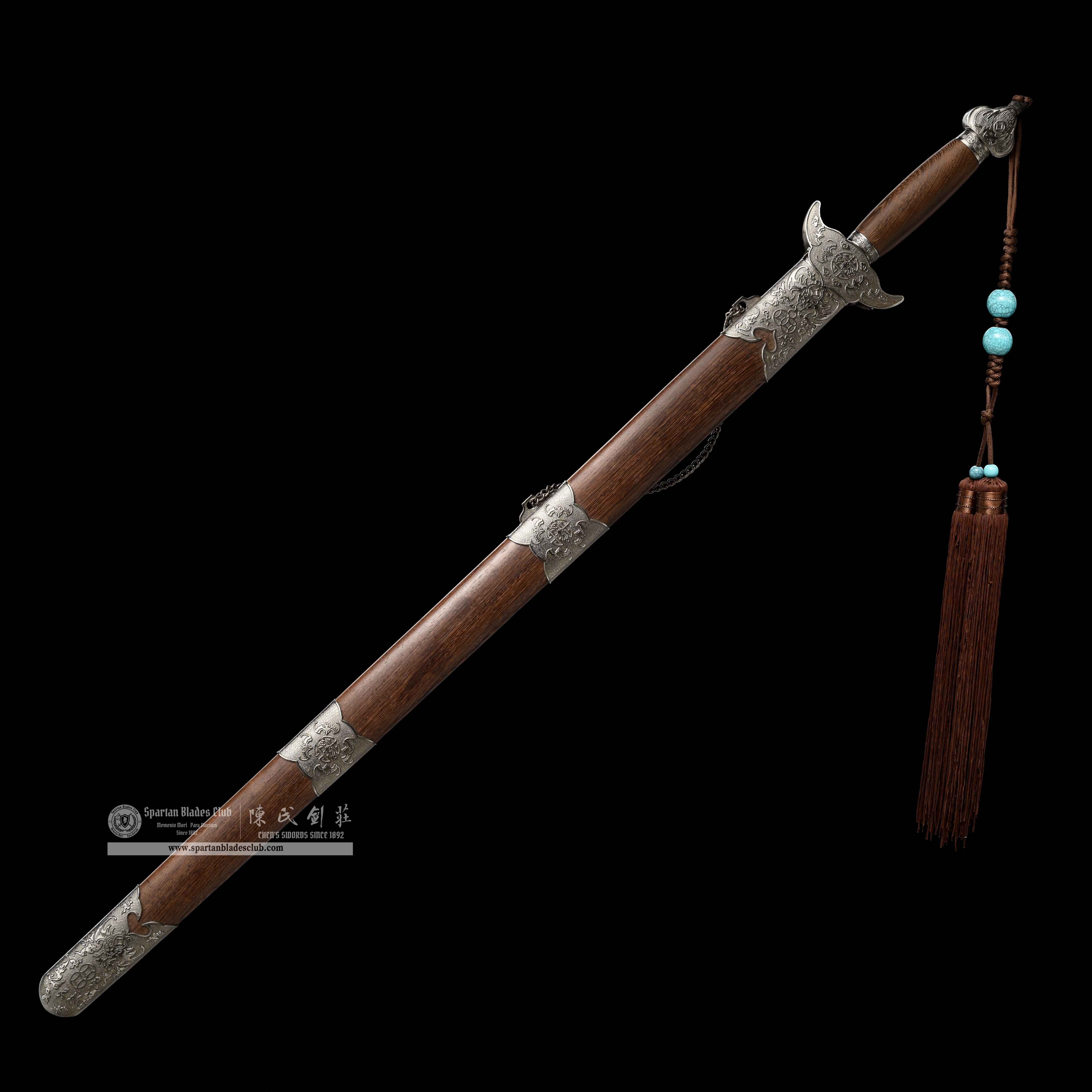 GU03 | Fuqian Jian | Carbon Steel | Rosewood | Brown | Battle-Ready | Full-tang | Spartan Blades Club | CHEN'S SWORDS 1892 - Spartan Blades Club - 陳氏劍莊1892