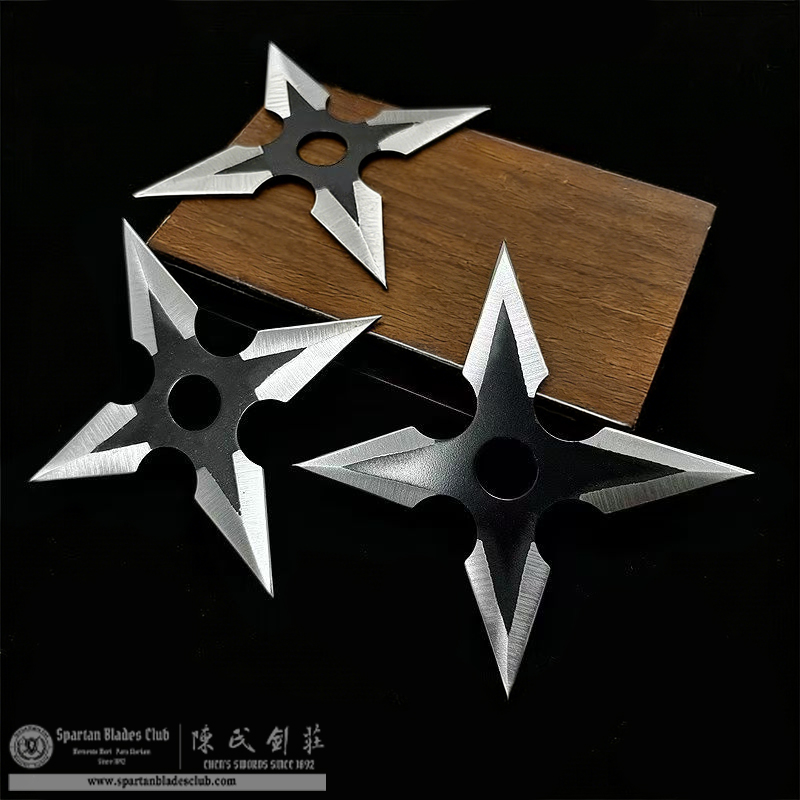PX07 | Naruto・ Four-Point Shuriken | Black | Battle-Ready | Spartan Blades Club | CHEN'S SWORDS 1892 - Spartan Blades Club - 陳氏劍莊1892