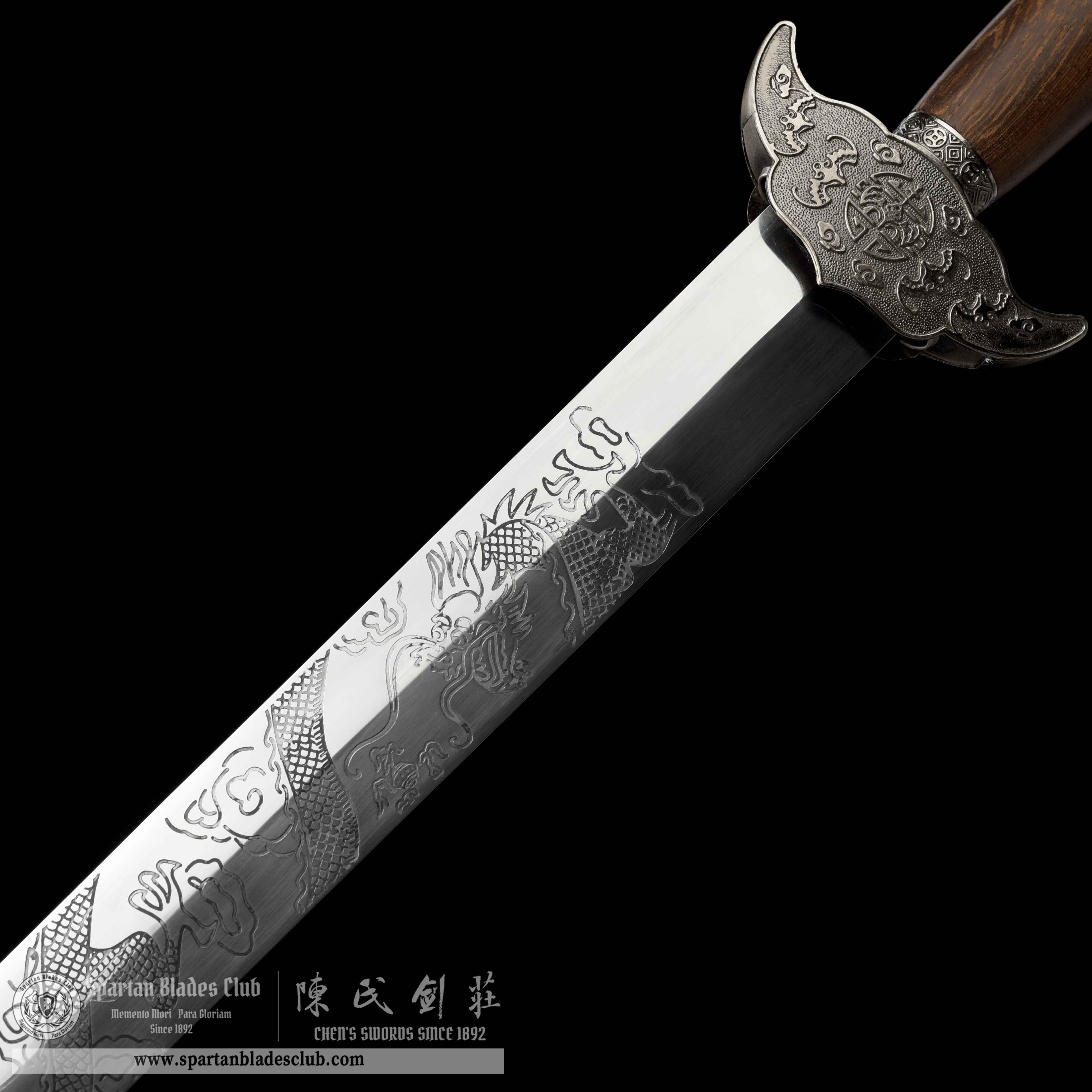 GU03 | Fuqian Jian | Carbon Steel | Rosewood | Brown | Battle-Ready | Full-tang | Spartan Blades Club | CHEN'S SWORDS 1892 - Spartan Blades Club - 陳氏劍莊1892