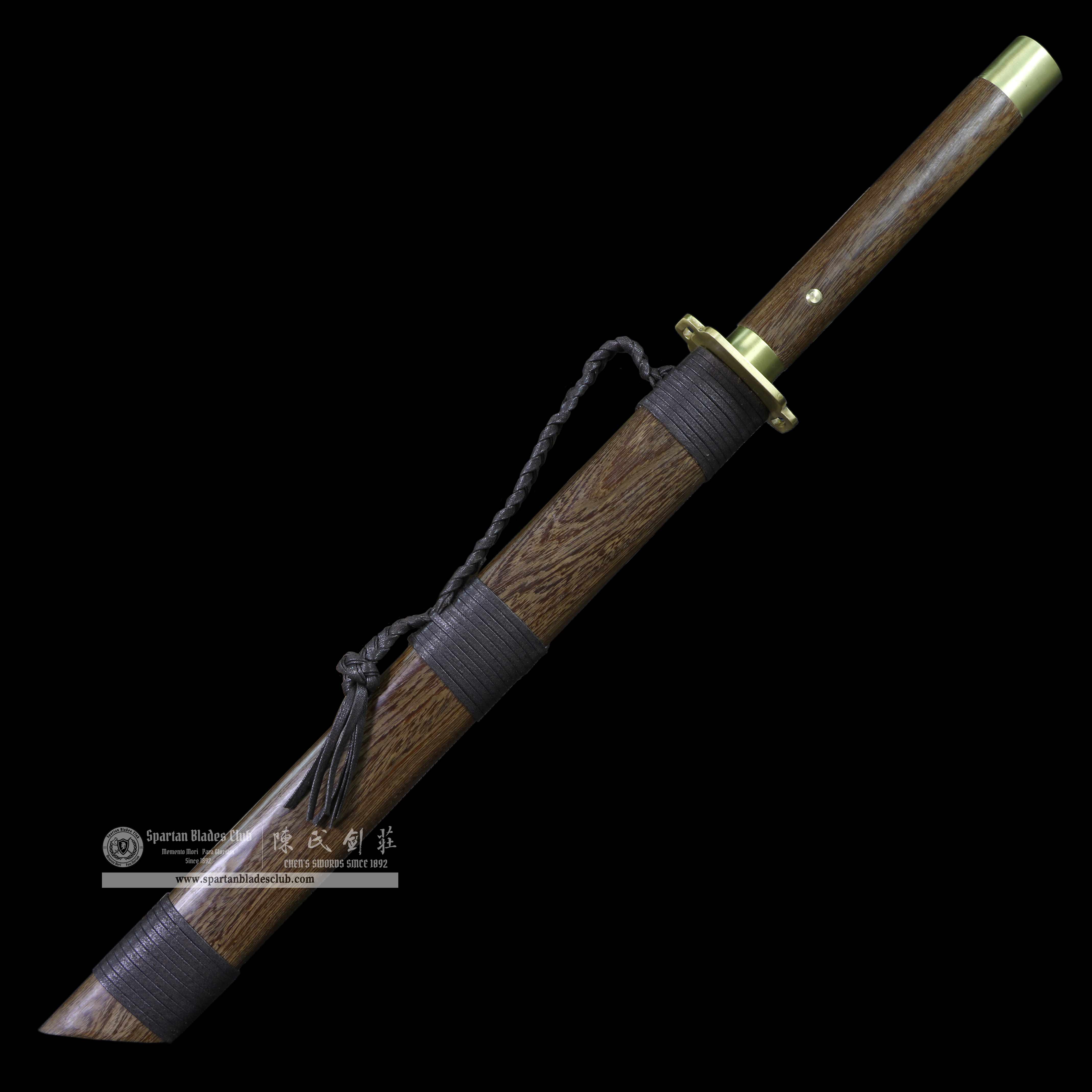 QQ10 | Po Yue DAO | Damascus Steel | Solid wood | Battle-Ready | Full-tang | Spartan Blades Club | CHEN'S SWORDS 1892 - Spartan Blades Club - 陳氏劍莊1892