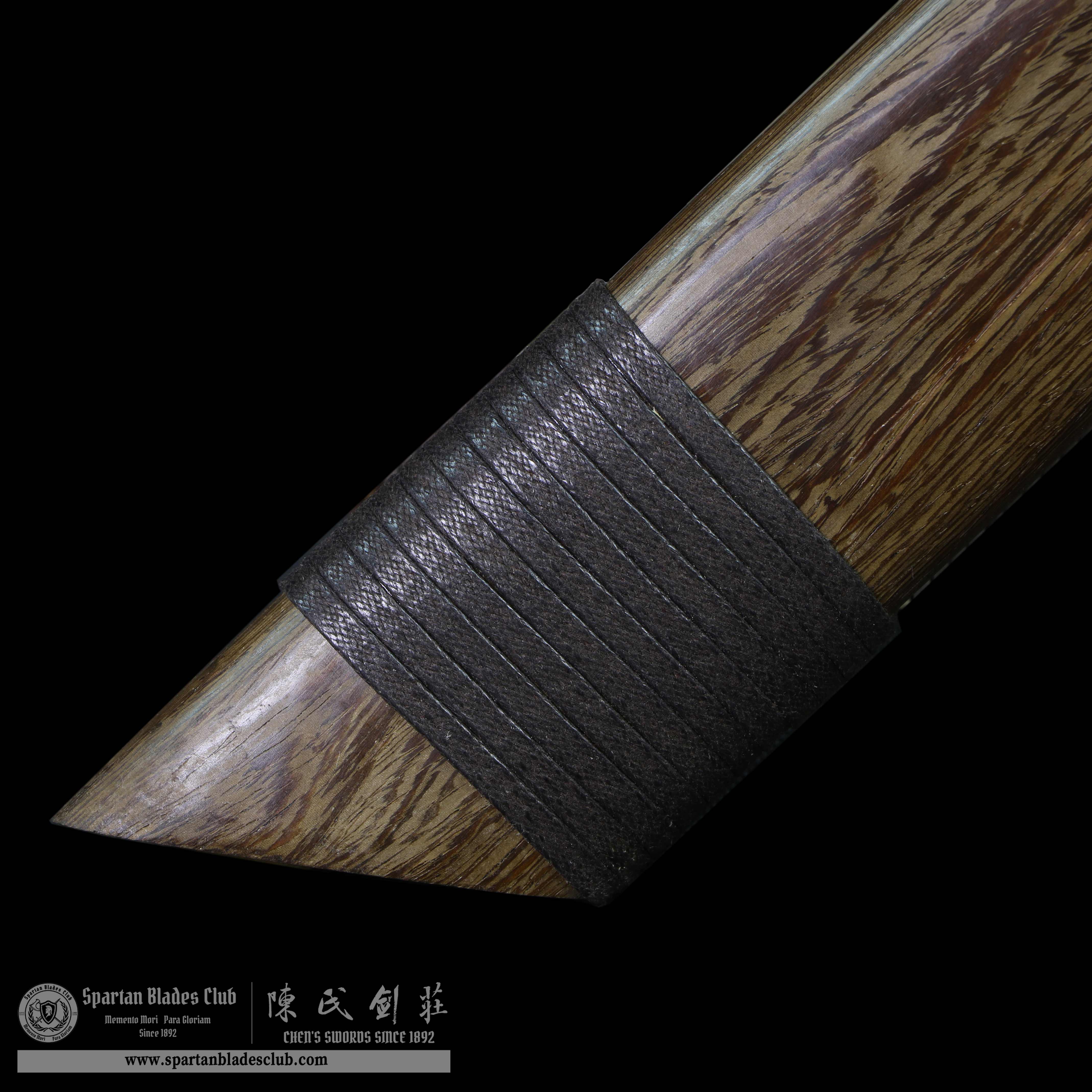 QQ10 | Po Yue DAO | Damascus Steel | Solid wood | Battle-Ready | Full-tang | Spartan Blades Club | CHEN'S SWORDS 1892 - Spartan Blades Club - 陳氏劍莊1892