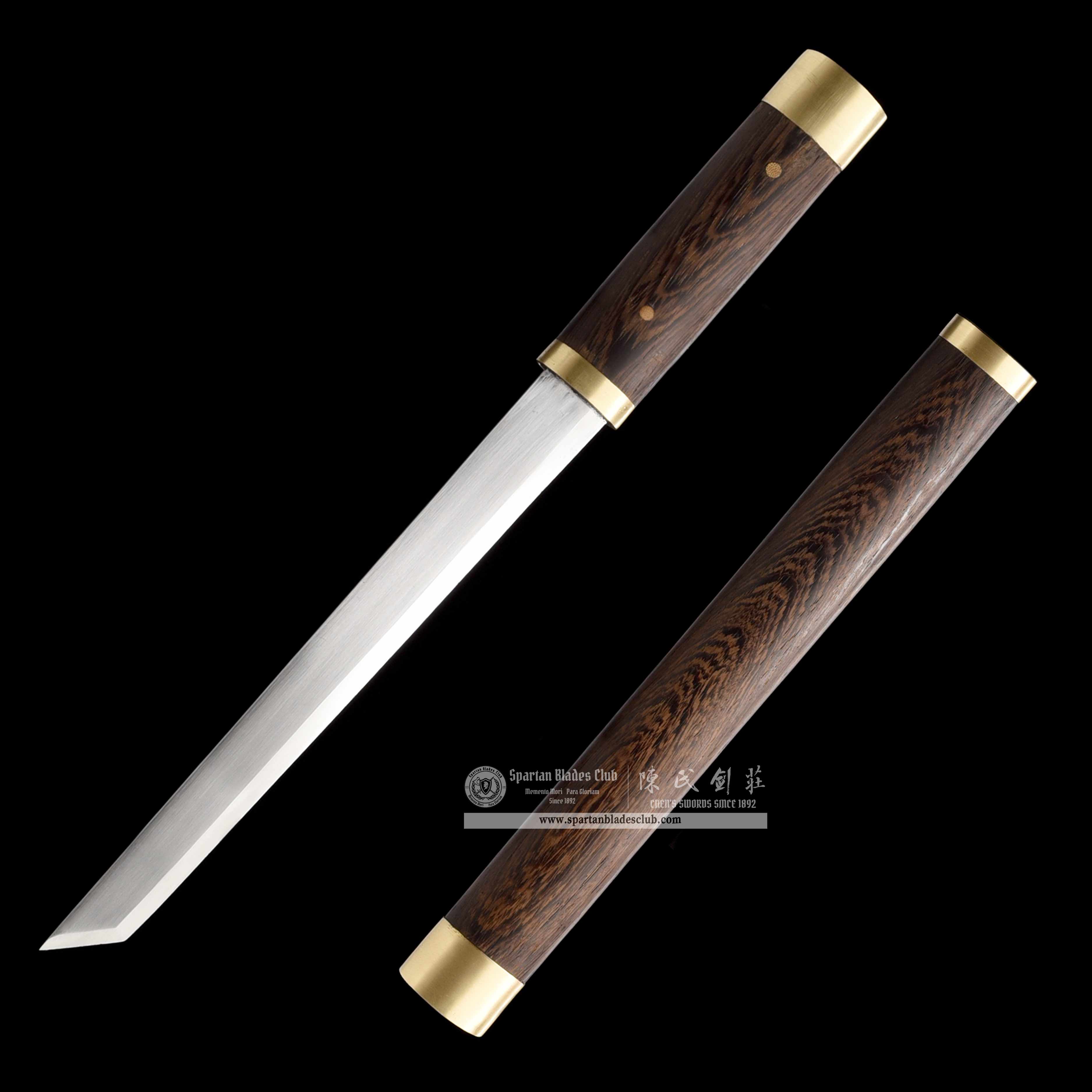 GU06 | YuanMu Blade | Tang Dao | Daisho set | spring steel | brown | Wenge wood | Battle-Ready | Full-tang | Spartan Blades Club | CHEN'S SWORDS 1892 - Spartan Blades Club - 陳氏劍莊1892