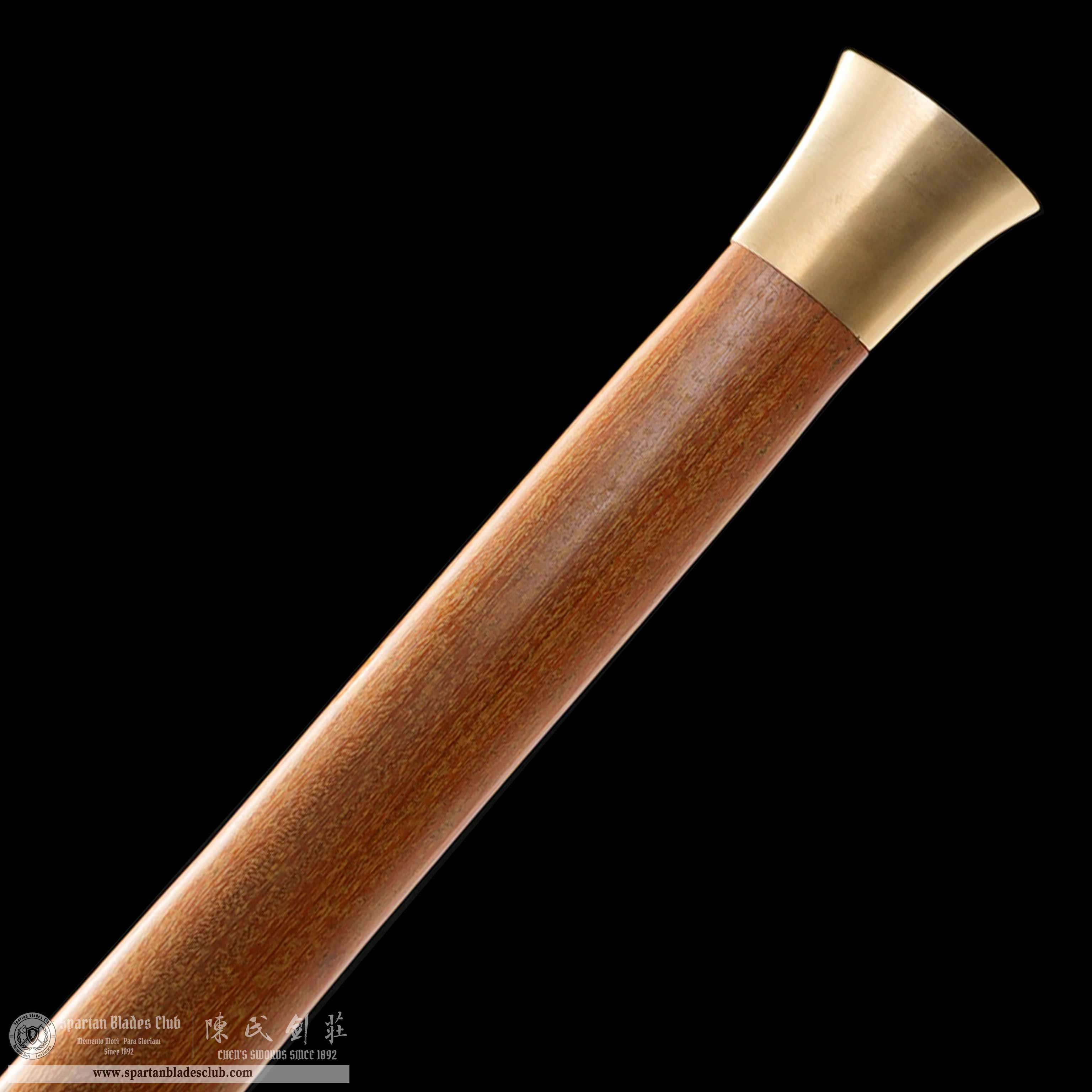 HY141 | SuBai HanJian | Damascus Steel | Solid wood&White | Battle-Ready | Full-tang | Spartan Blades Club | CHEN'S SWORDS 1892 - Spartan Blades Club - 陳氏劍莊1892