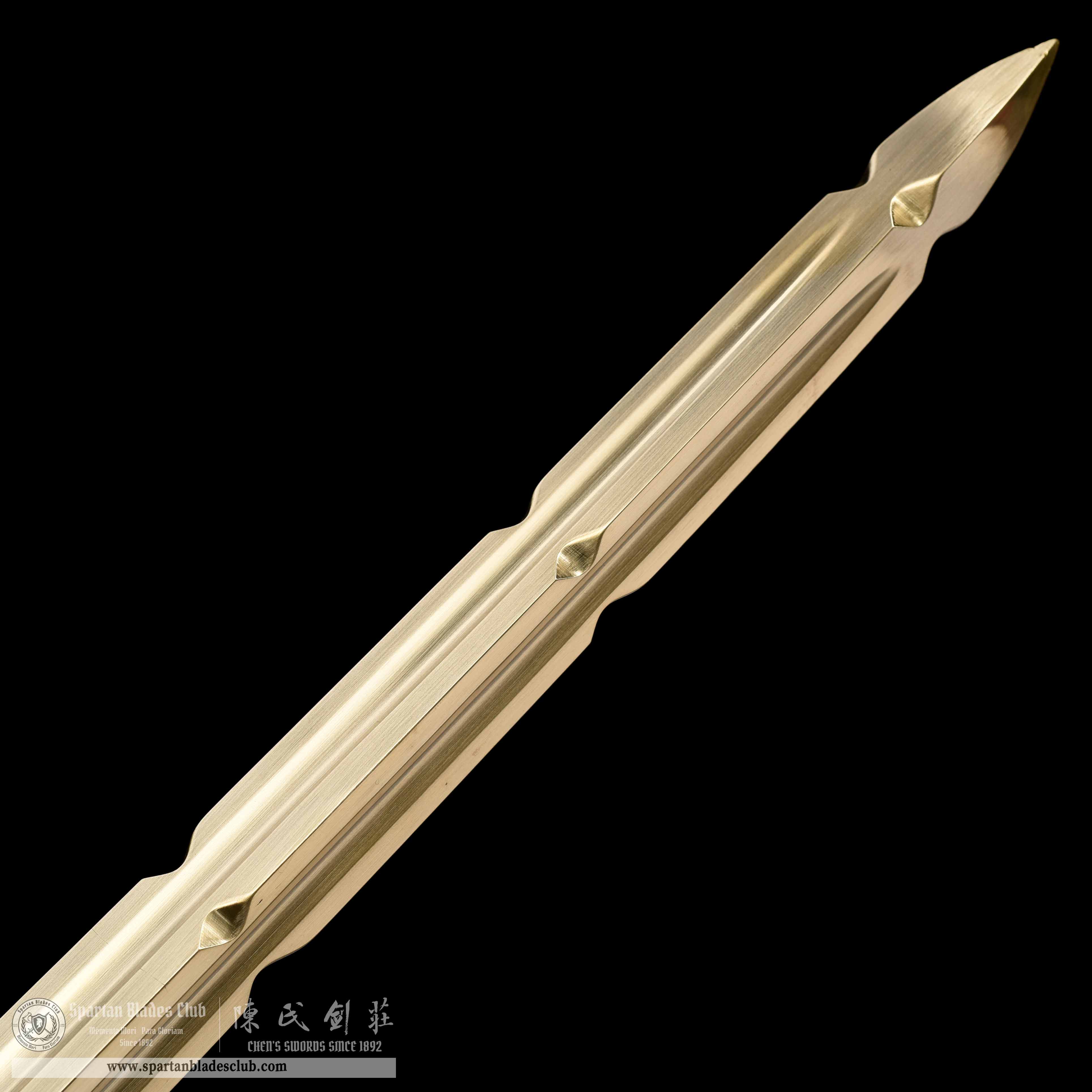 JYG05 | Huangjin Jian | Chinese weapons | Brass | Loong(Chinese Dragon) | Golden | Battle-Ready | Full-tang | Spartan Blades Club | CHEN'S SWORDS 1892 - Spartan Blades Club - 陳氏劍莊1892