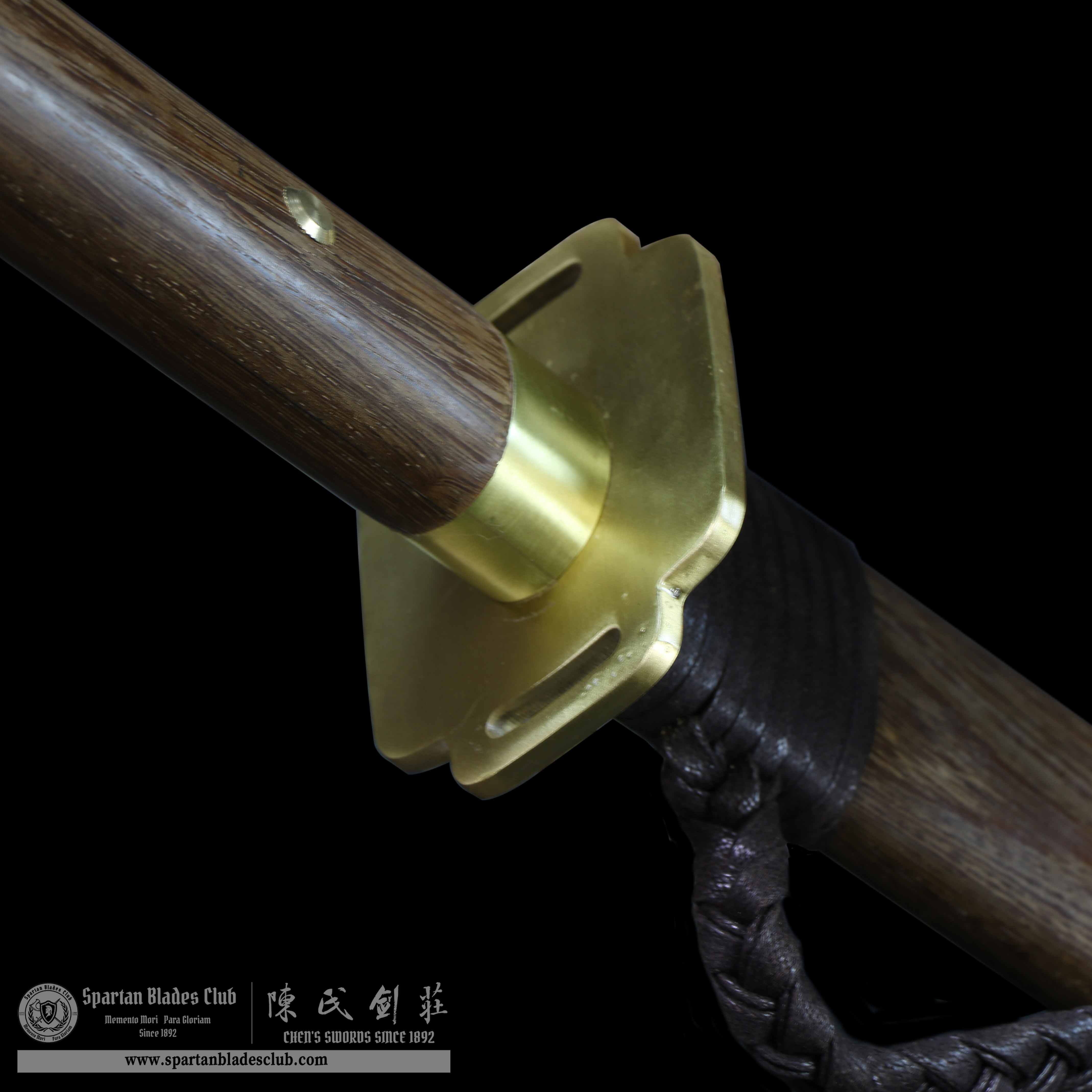 QQ10 | Po Yue DAO | Damascus Steel | Solid wood | Battle-Ready | Full-tang | Spartan Blades Club | CHEN'S SWORDS 1892 - Spartan Blades Club - 陳氏劍莊1892