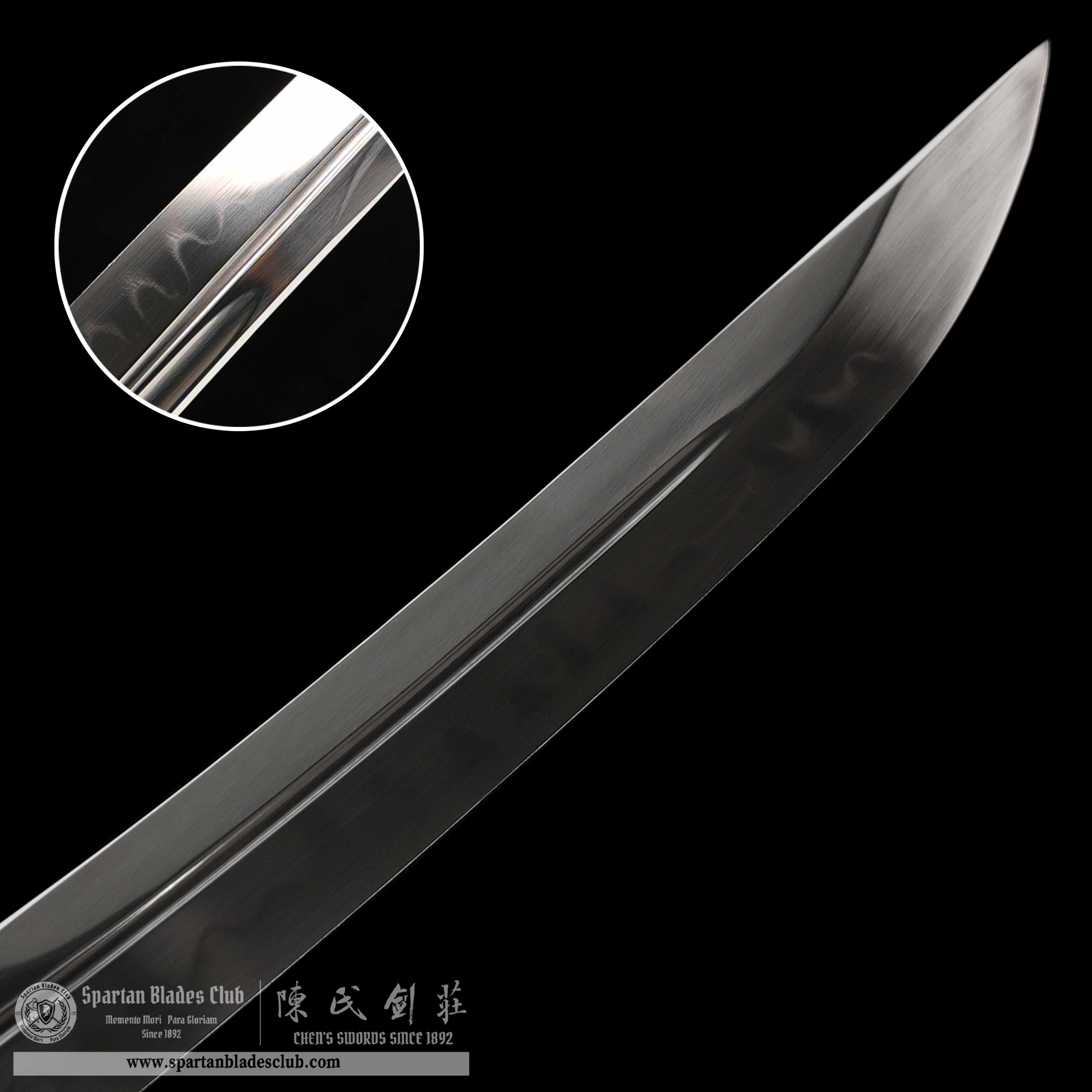 WY01 | SuBa | Daisho Set | Shirasaya | Katana | Wakizashi | Tanto | T10 steel | Clay-tempered | Real Hamon | Brown | Battle-Ready | Full-tang | Spartan Blades Club | CHEN'S SWORDS 1892 - Spartan Blades Club - 陳氏劍莊1892