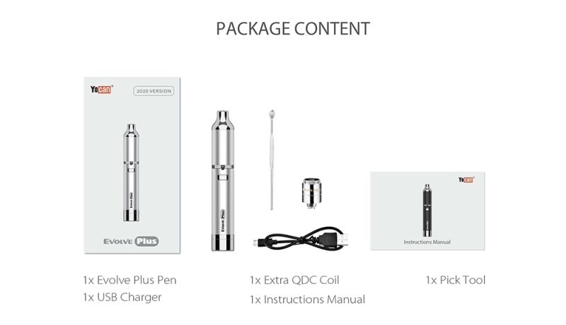 Yocan Evolve Plus Wax Pen Kit - ismokvape--Purchase with Free Shipping!