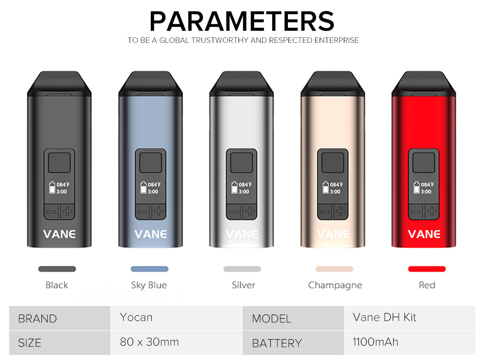 Yocan Vane Dry Herb Vaporizer Kit - ismokvape--Purchase with Free Shipping!