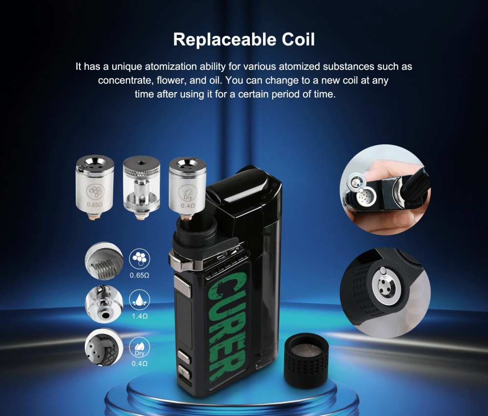 LTQ Vapor Curer Wax/Herb/Oil 3-in-1 Kit - ismokvape--Purchase with Free Shipping!