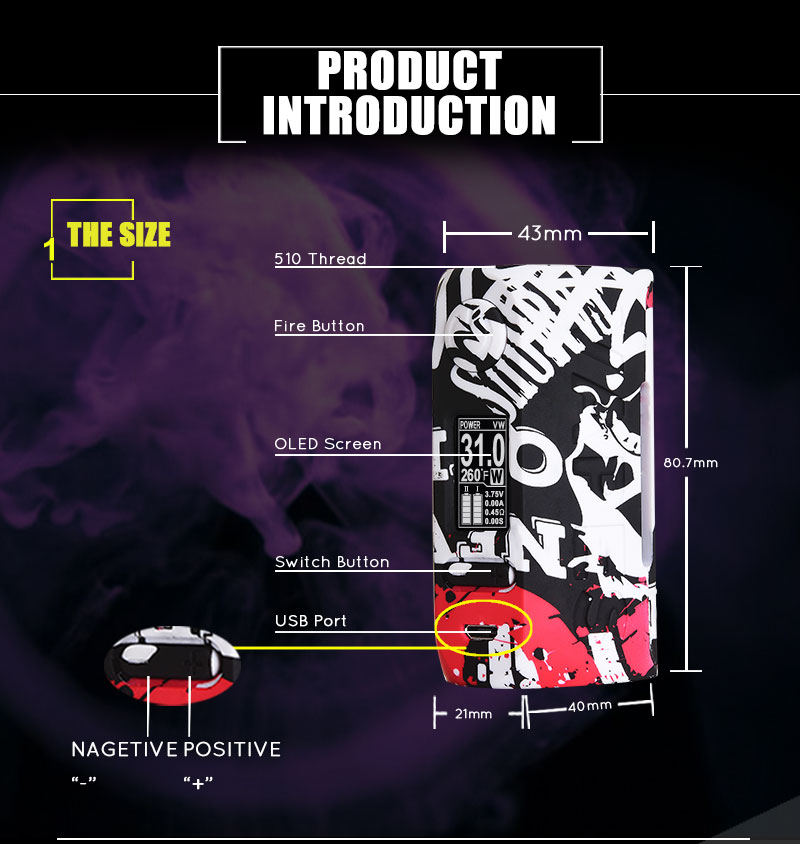 Vapor Storm Puma 200W Box Mod - ismokvape--Purchase with Free Shipping!
