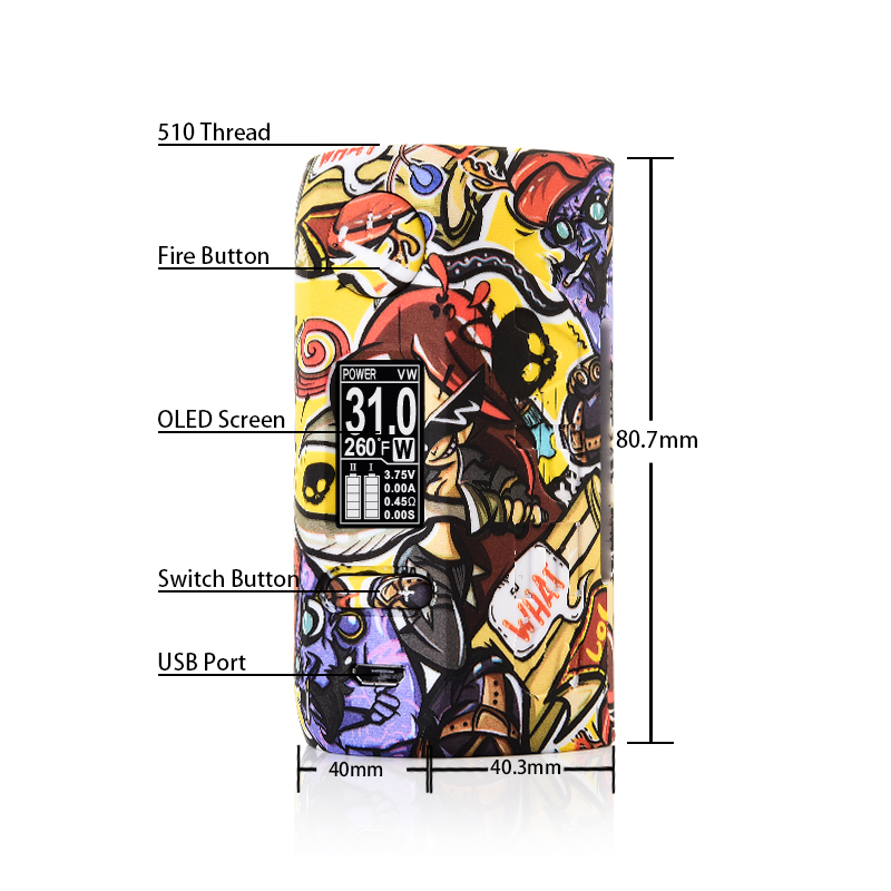 Vapor Storm Puma 200W Box Mod - ismokvape--Purchase with Free Shipping!