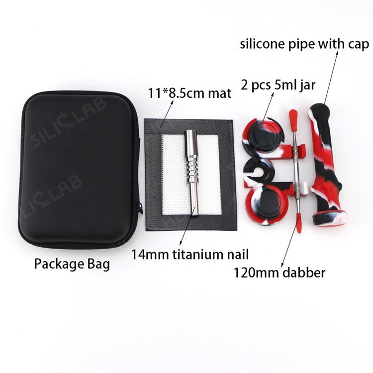 Silicone Dabber Smoking Pipe Full Set - ismokvape--Purchase with Free Shipping!