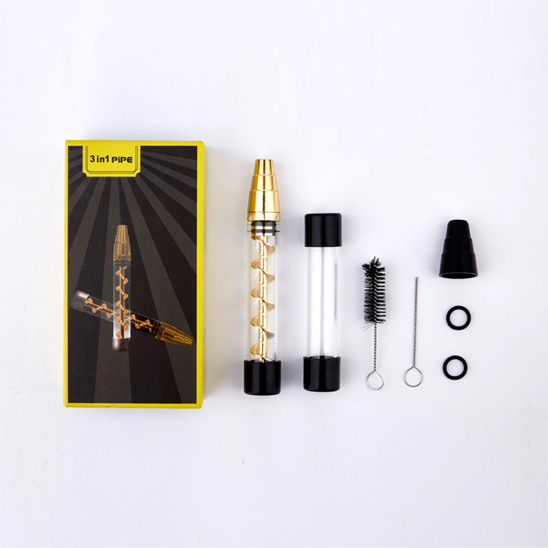 7Pipe 3-IN-1 Twisty Glass Blunt Pipe - ismokvape--Purchase with Free Shipping!