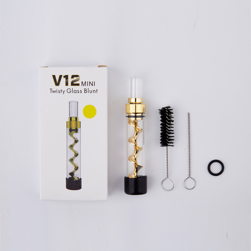7Pipe V12 Mini Twisty Glass Blunt Pipe - ismokvape--Purchase with Free Shipping!