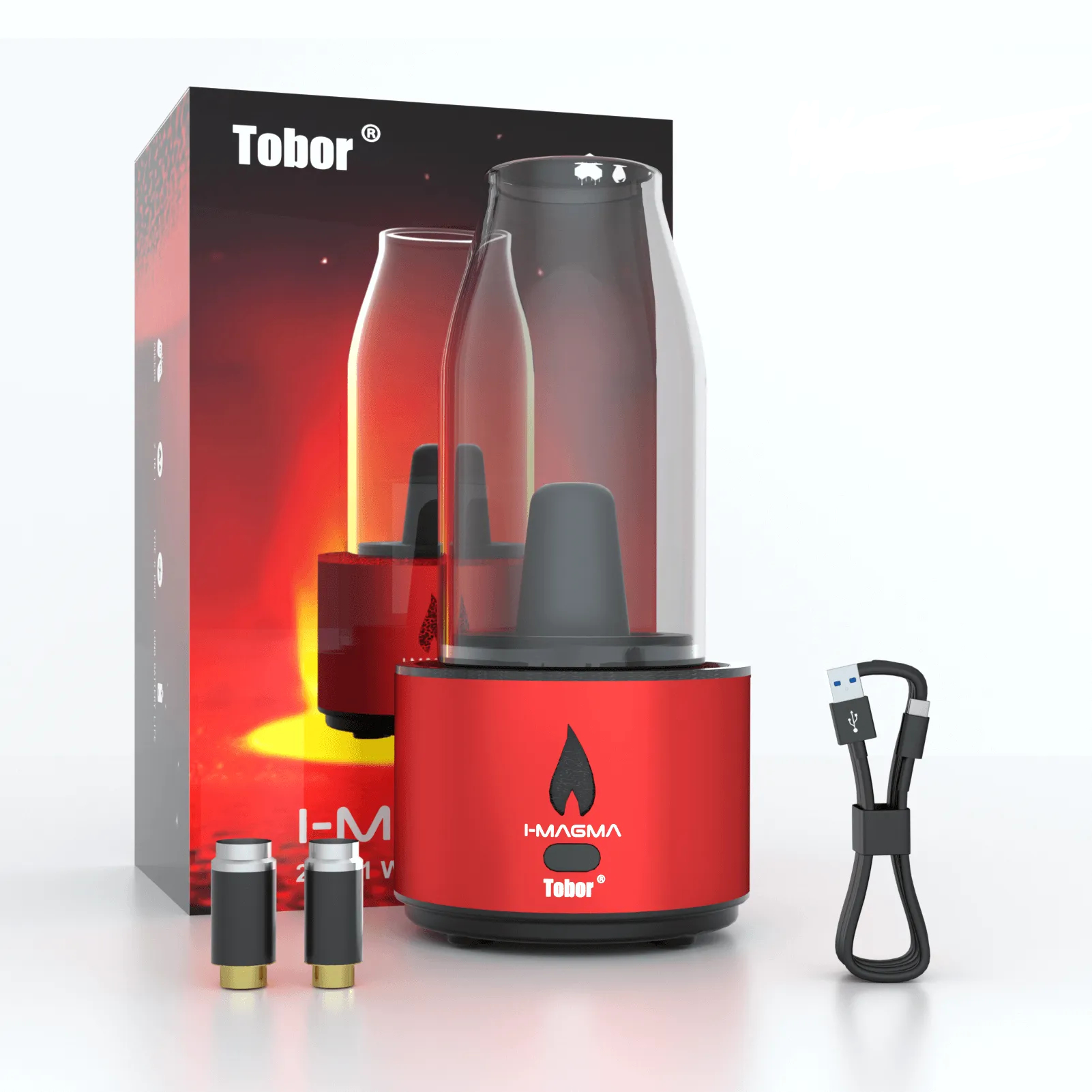 Tobor I-MAGMA Electric Dab Rig & Oil 2-IN-1 Vaporizer Kit - ismokvape--Purchase with Free Shipping!