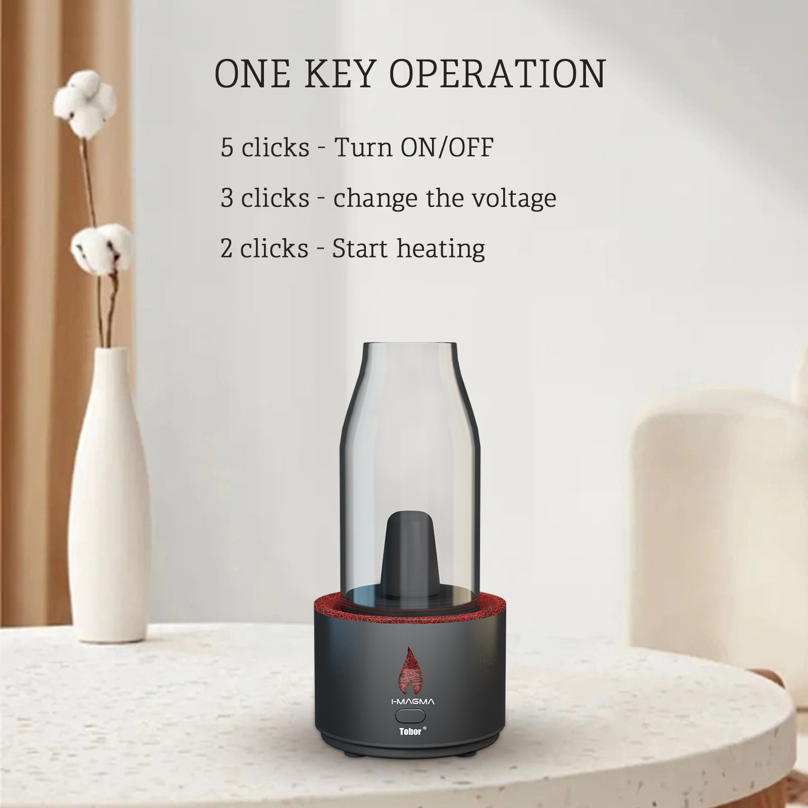 Tobor I-MAGMA Electric Dab Rig & Oil 2-IN-1 Vaporizer Kit - ismokvape--Purchase with Free Shipping!