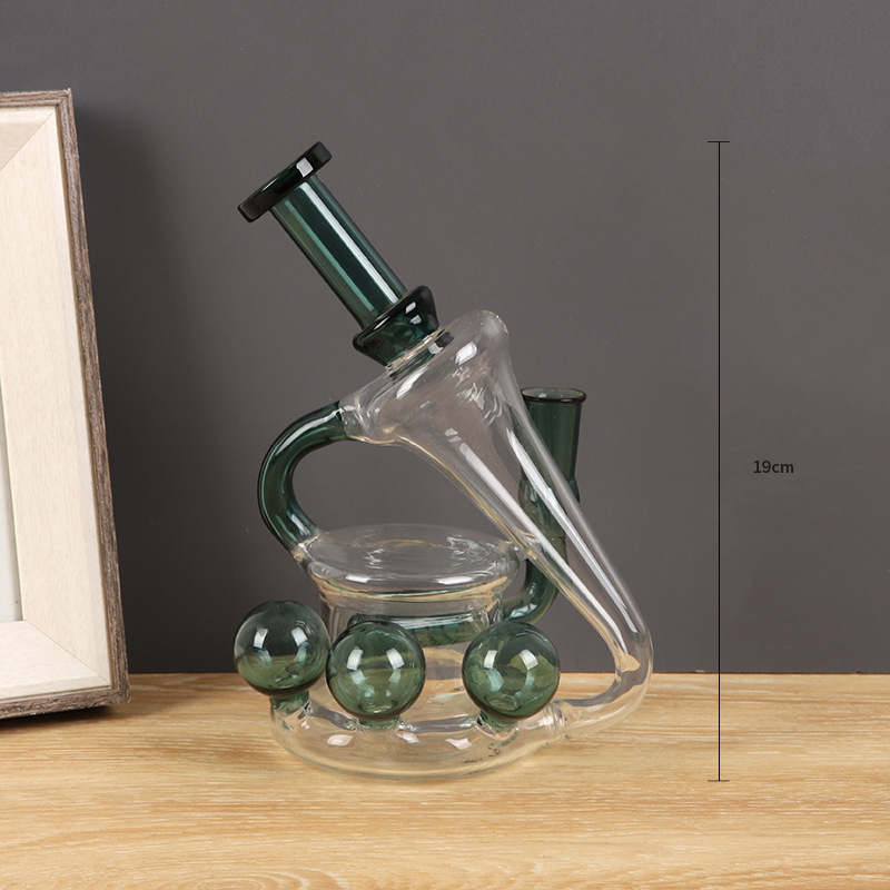 Glass Water Bong 19cm Height - ismokvape--Purchase with Free Shipping!