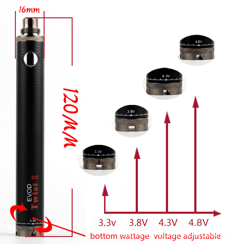 Evod Twsit II Battery - ismokvape--Purchase with Free Shipping!