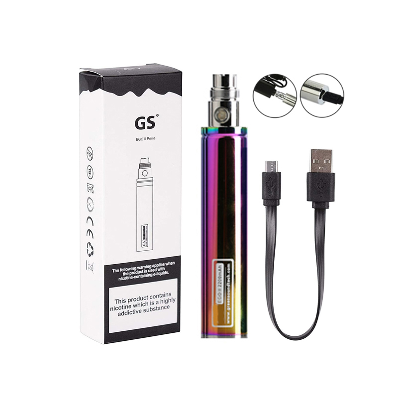 GS Ego II Prime 2200mAh Battery(Passthrough with Micro USB) - ismokvape--Purchase with Free Shipping!