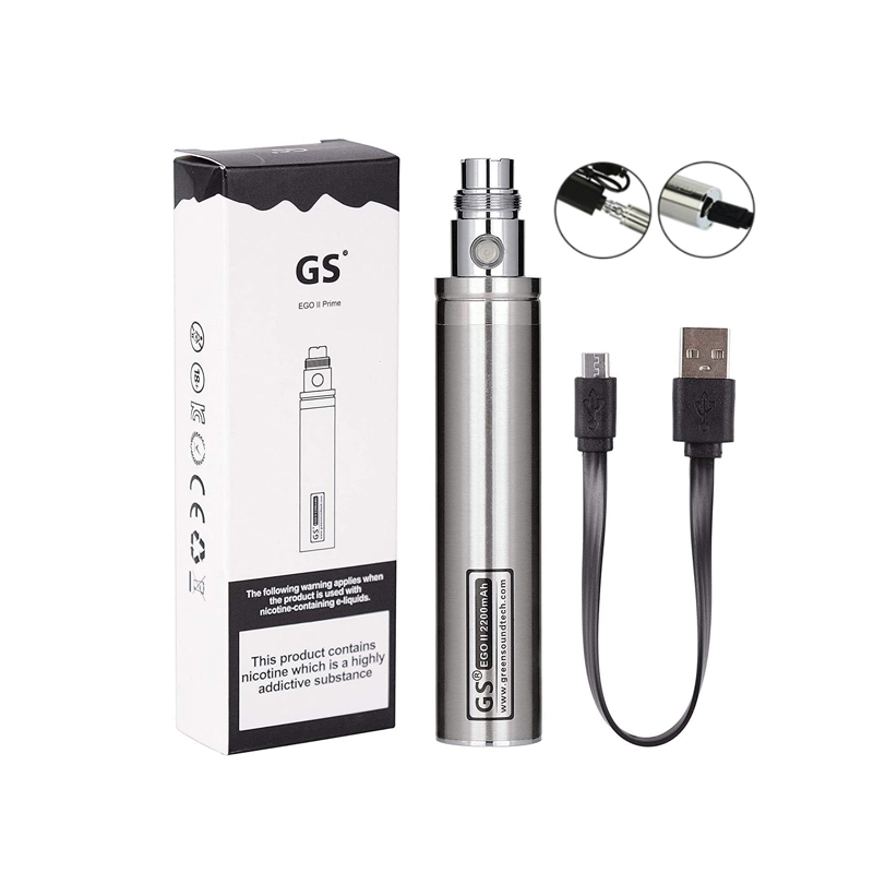 GS Ego II Prime 2200mAh Battery(Passthrough with Micro USB) - ismokvape--Purchase with Free Shipping!