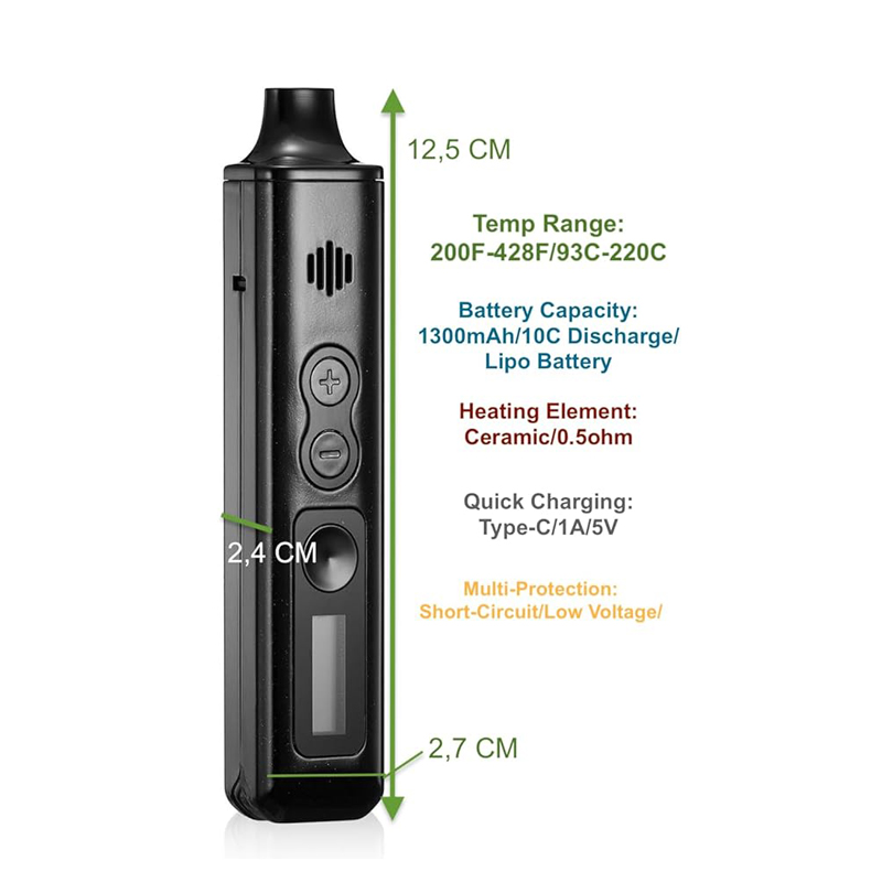 Anix Taurus Dry Herb Vaporizer Kit - ismokvape--Purchase with Free Shipping!
