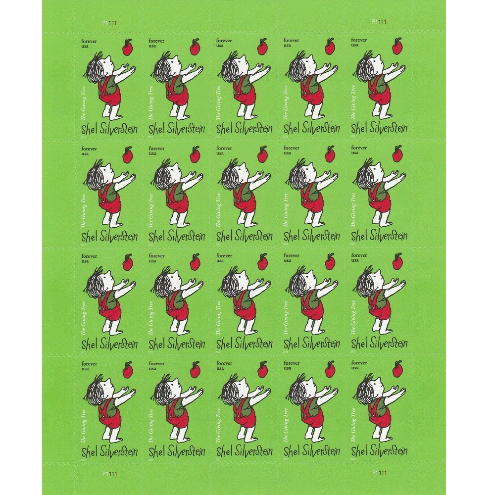 Shel Silverstein 2022 - 5 Sheets / 100 Pcs