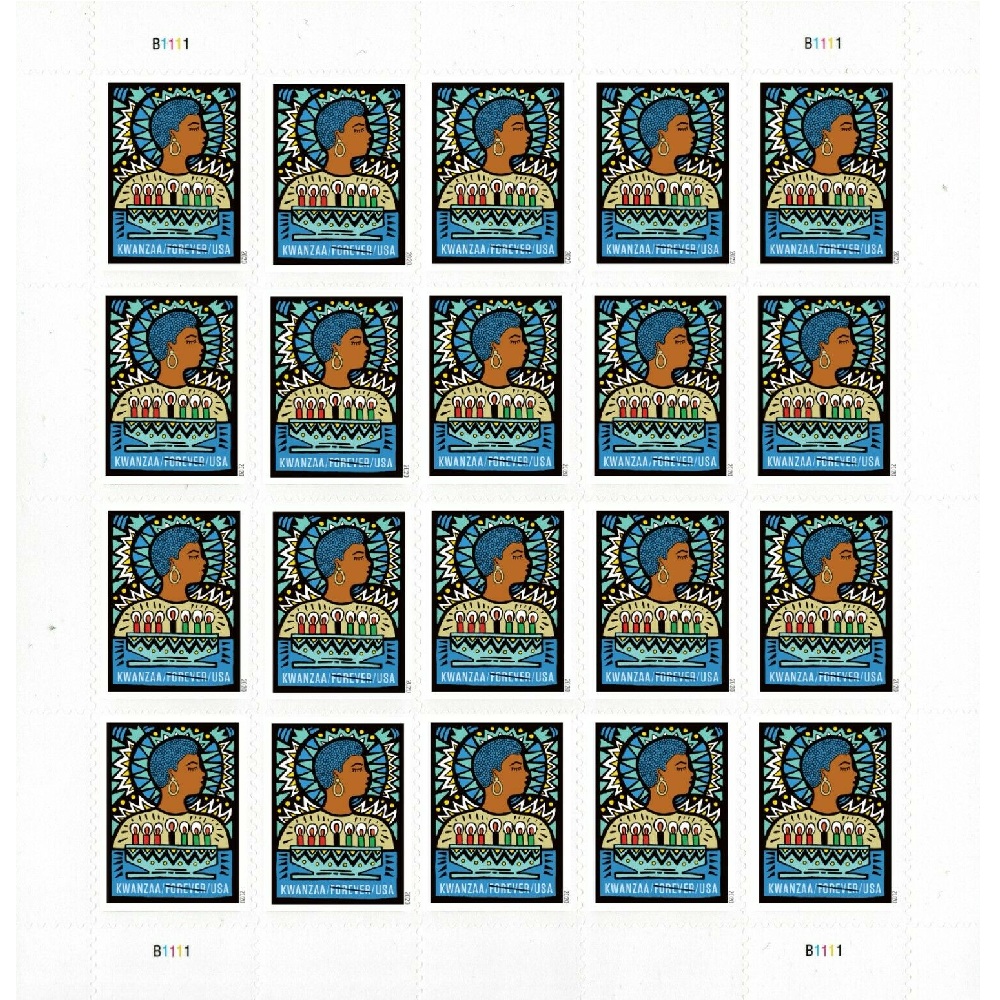 Kwanzaa 2020 - 5 Sheets / 100 Pcs