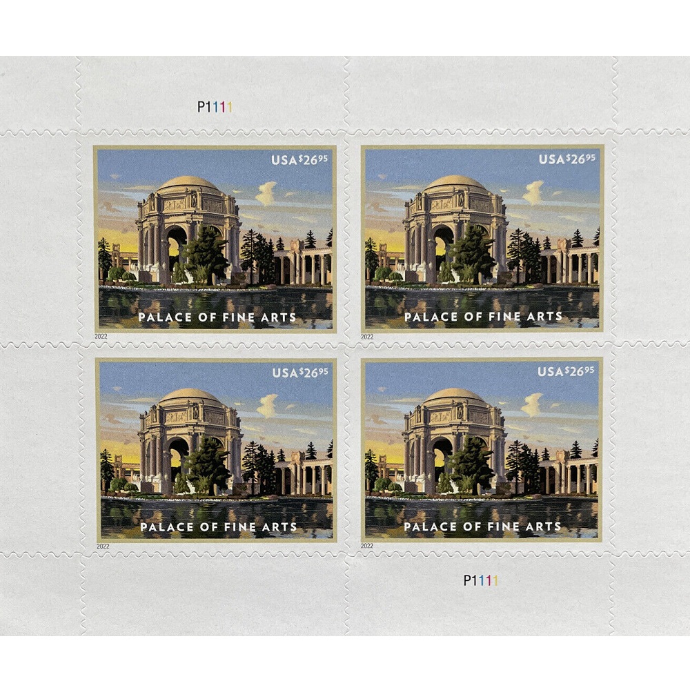 Palace of Fine Arts 2022 - 1 Sheet / 4 Pcs